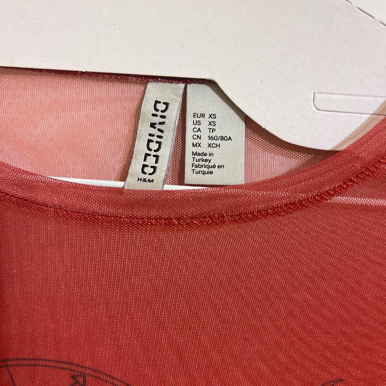 Jean-Paul Gaultier Women's Red and Burgundy Blouse (4)