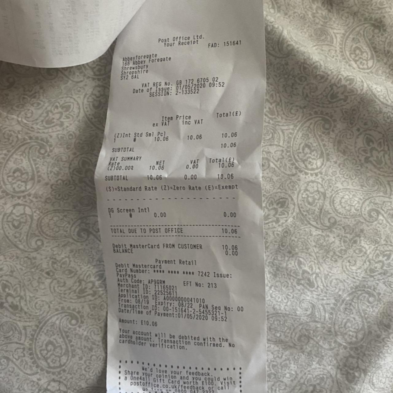 Korea Reciept Stussy - Depop