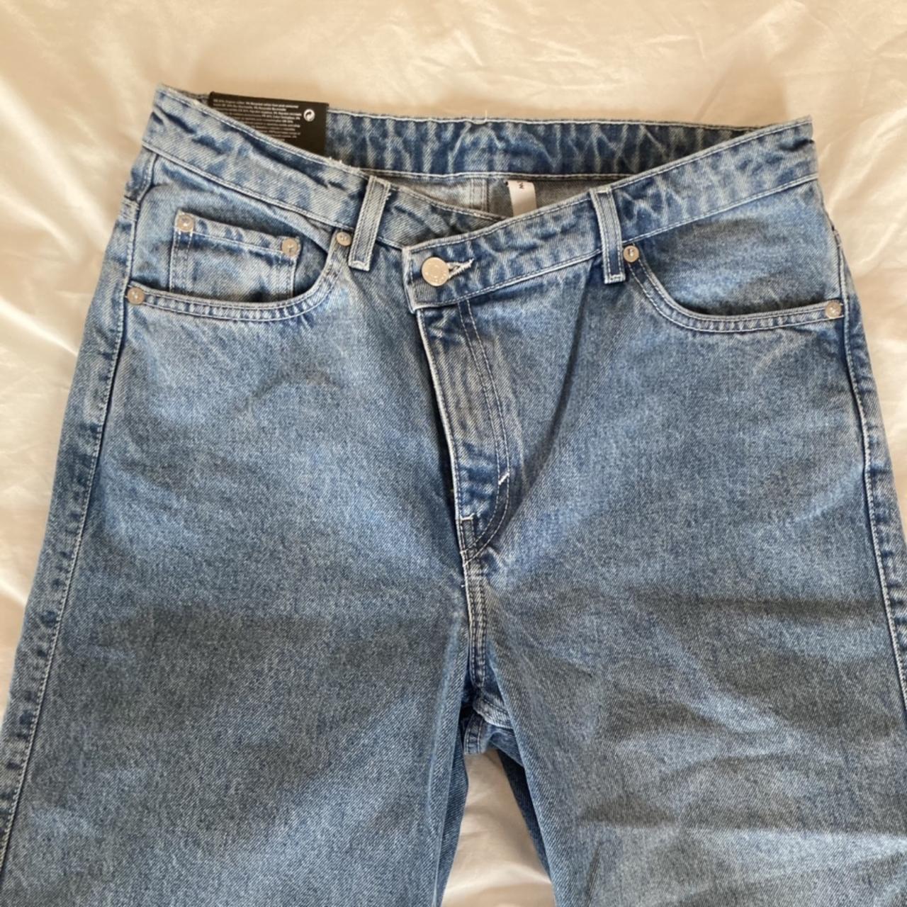 WEEKDAY SKEWED BLUE STRAIGHT JEANS. All tags still... - Depop