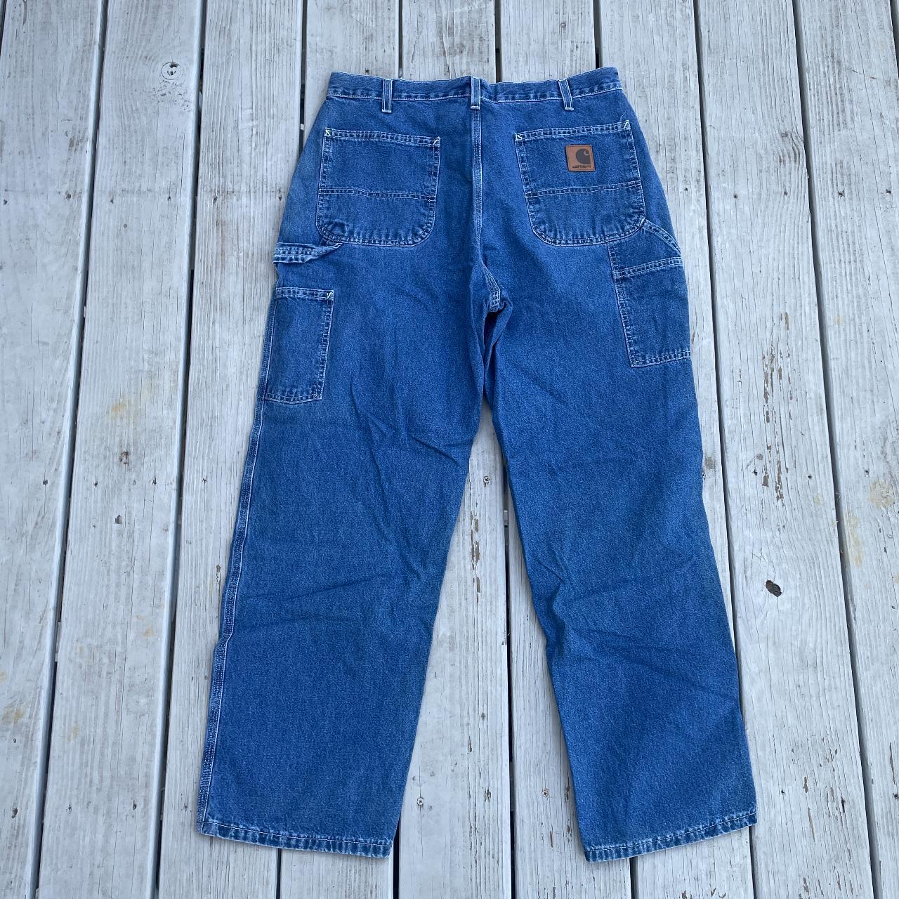 Vintage 2001 Carhartt Carpenter Denim Jeans. Great... - Depop