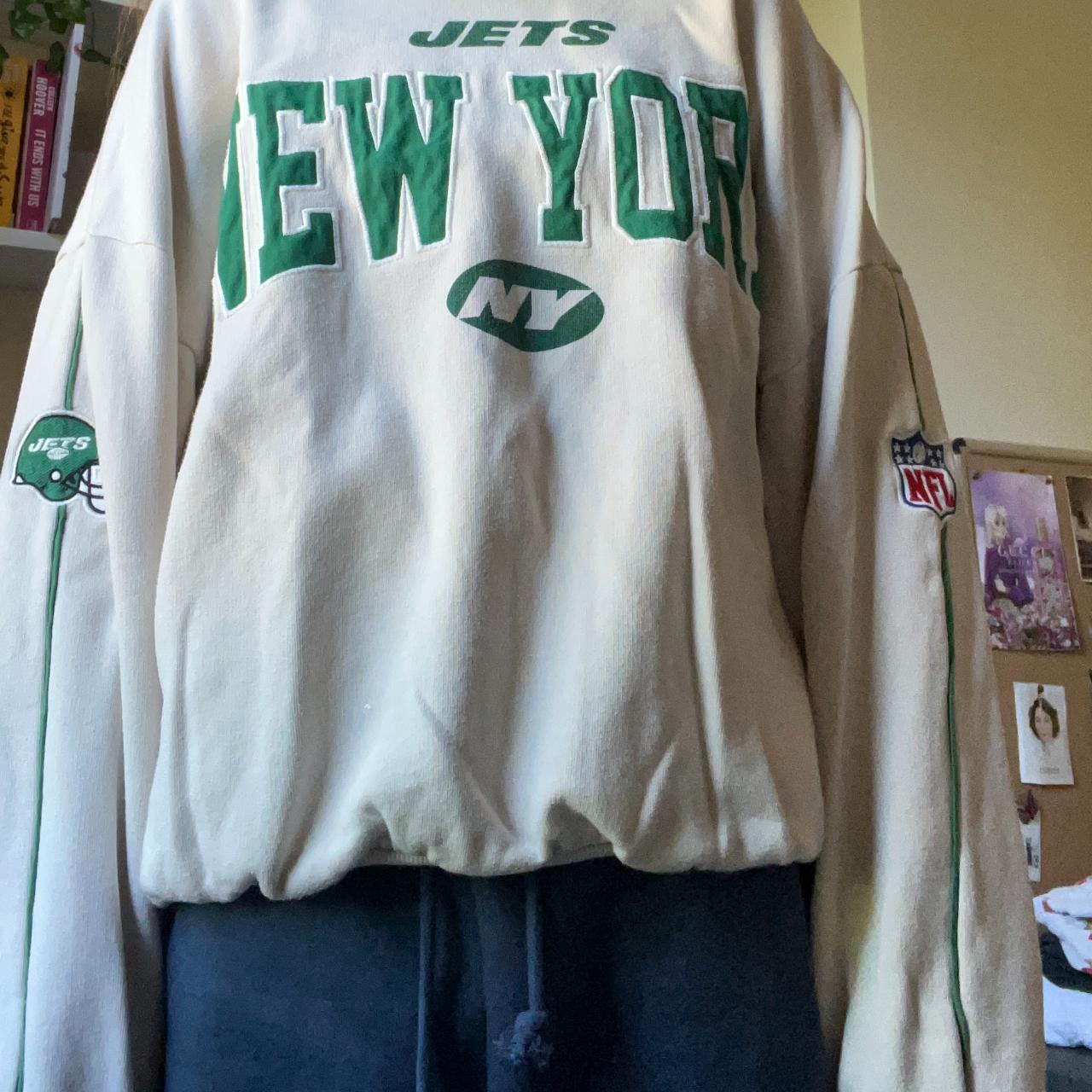 vintage jets sweatshirt new york nfl jets Depop