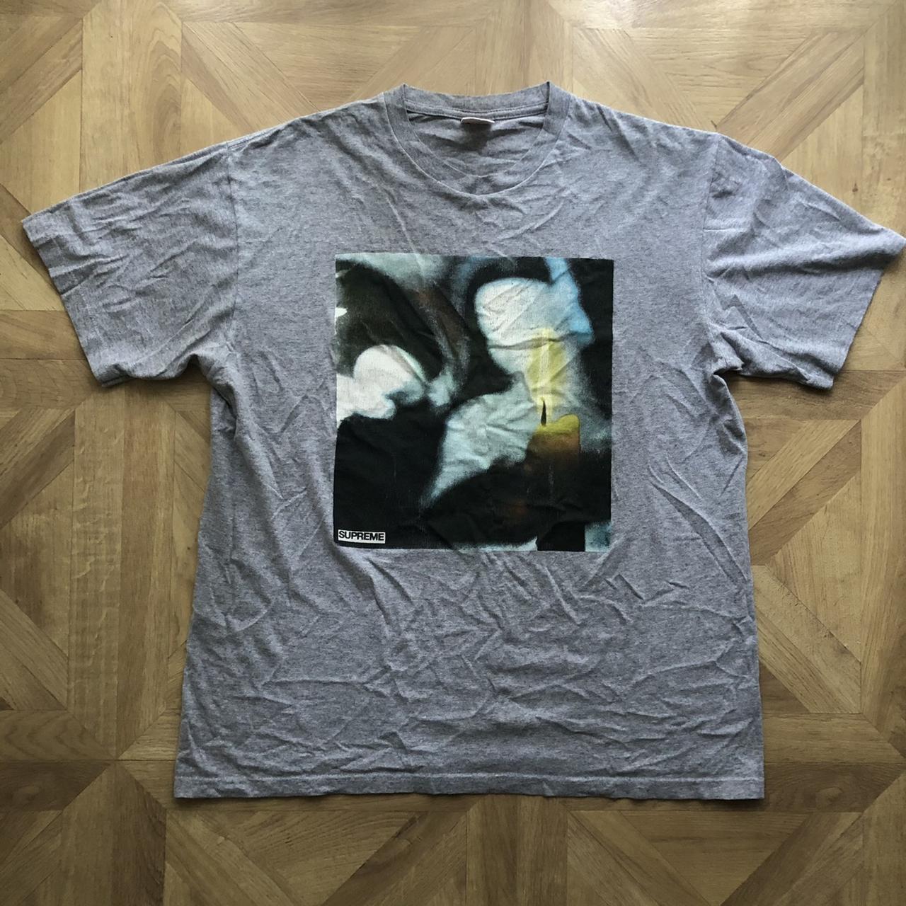 Supreme Candle T Shirt grey medium Cracking surpeme