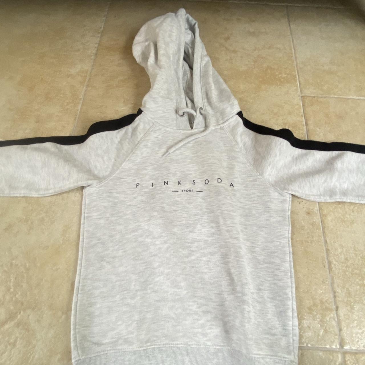 Pink soda grey hoodie best sale