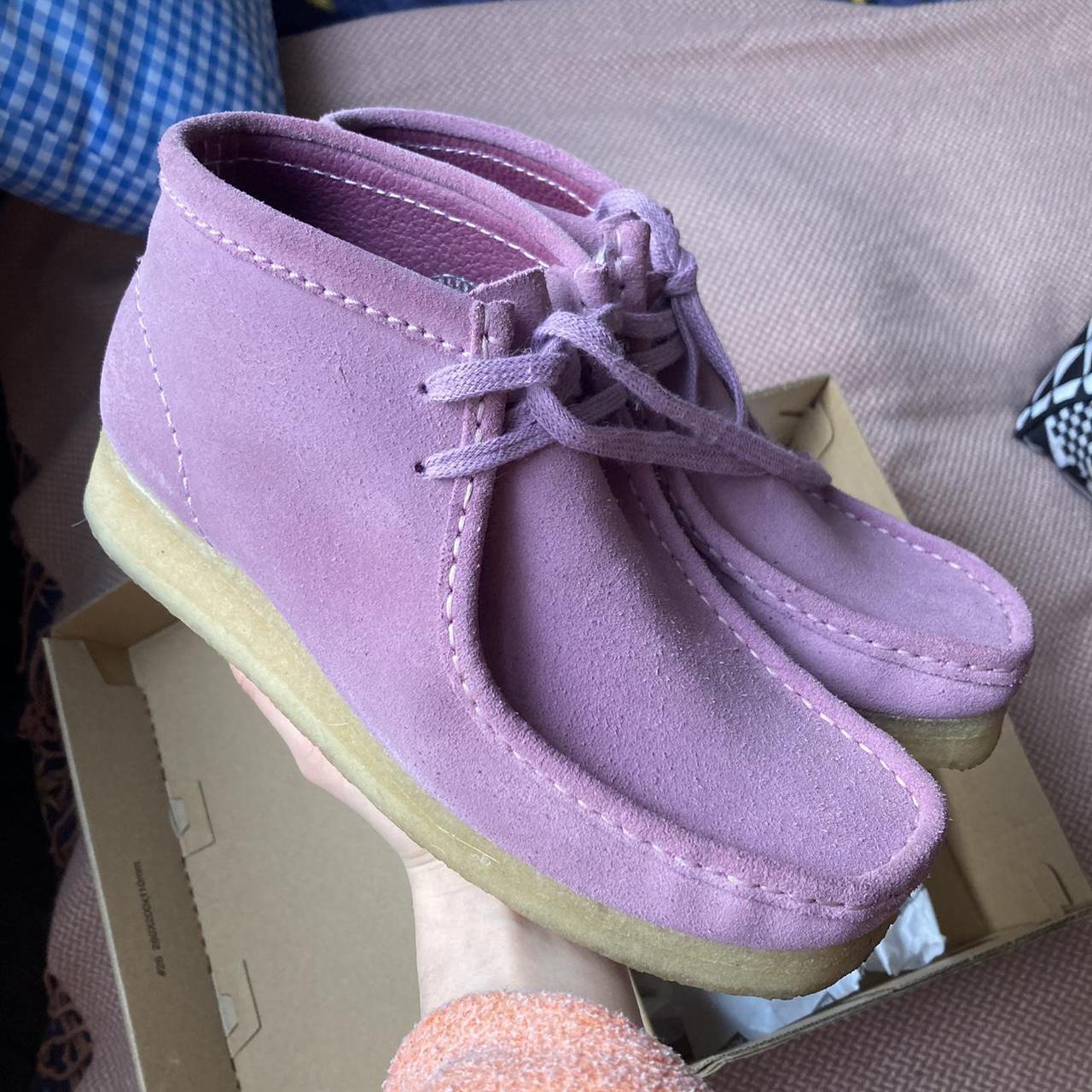 lavender wallabees