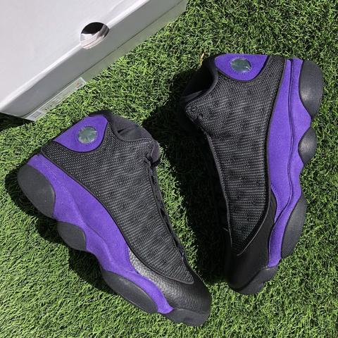 Black and purple shops jordan 13