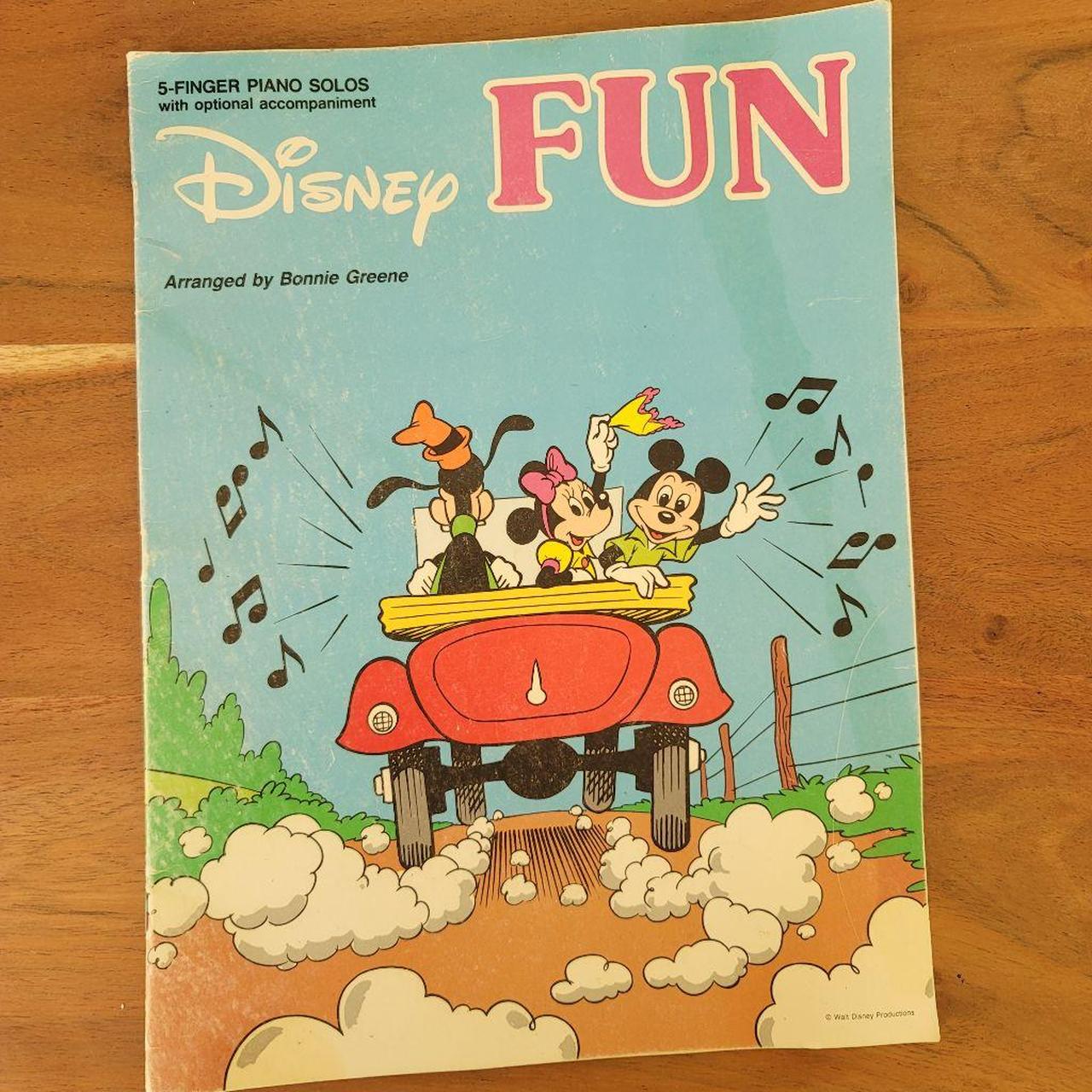 Disney Fun 5 Finger Piano Solos 3oz 12x9 Cross Depop 3432