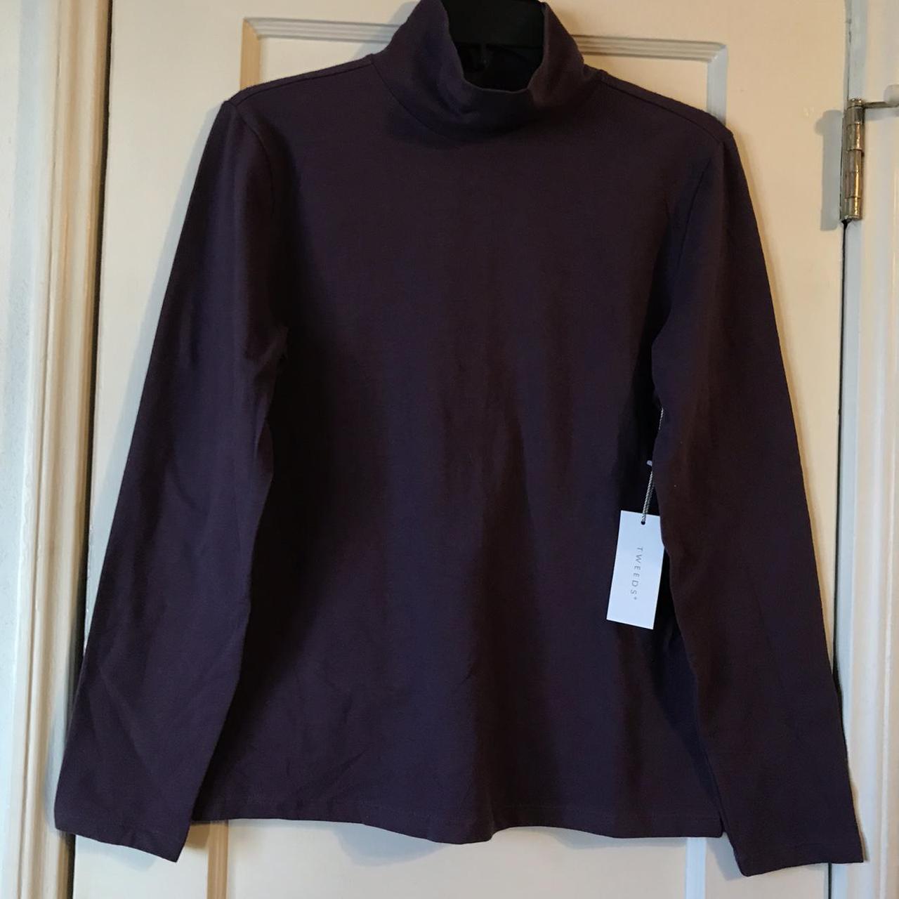 Perfect Purple mock turtleneck. Brand Tweed. Long... - Depop