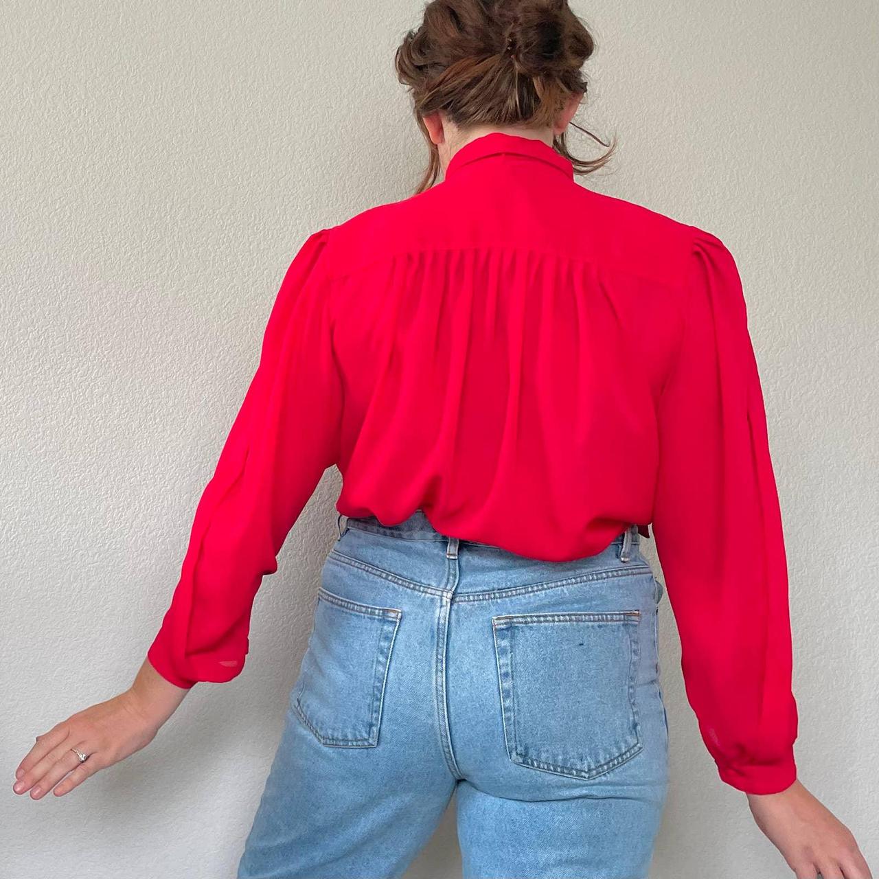 American Vintage Women's Red Blouse (2)