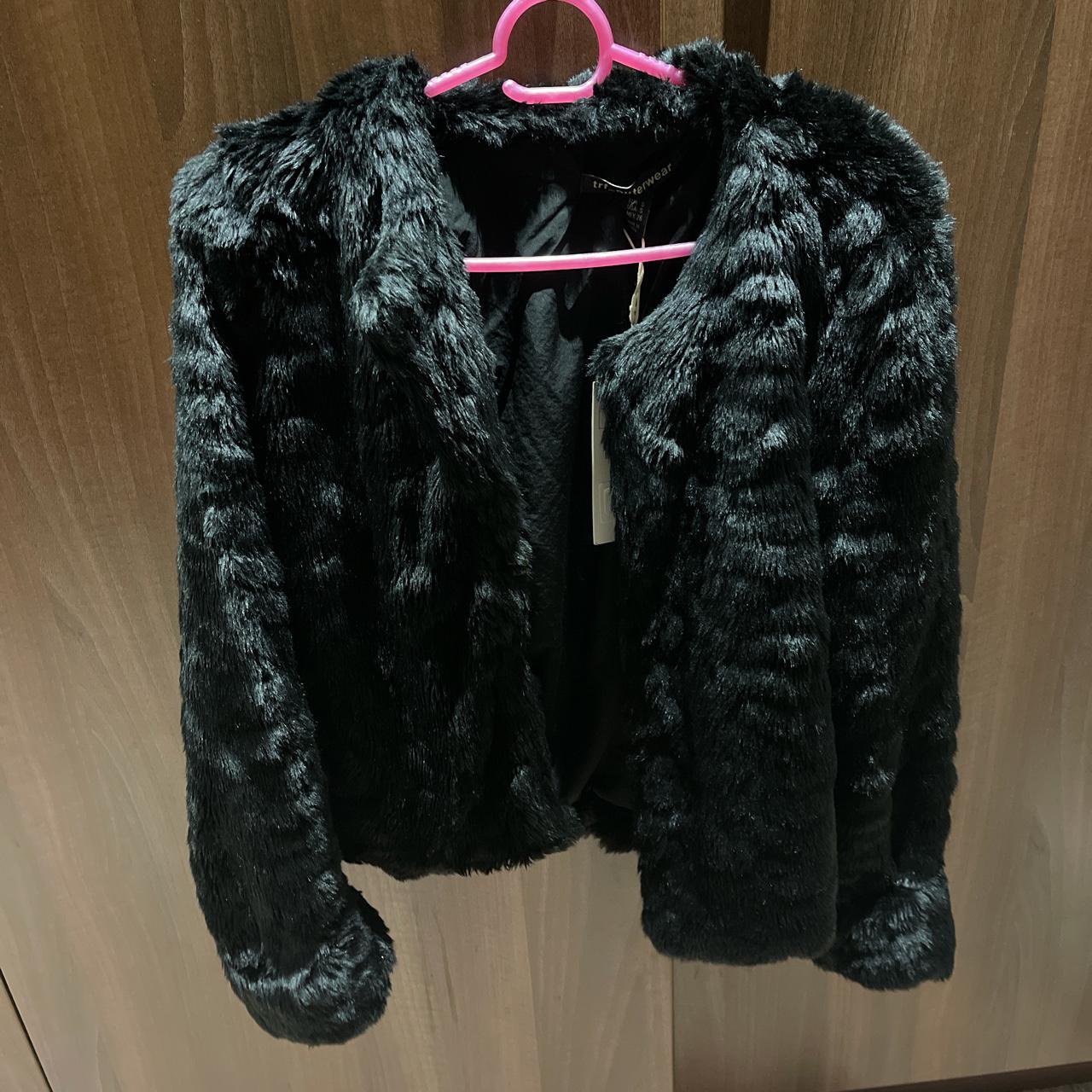 zara trf fur coat
