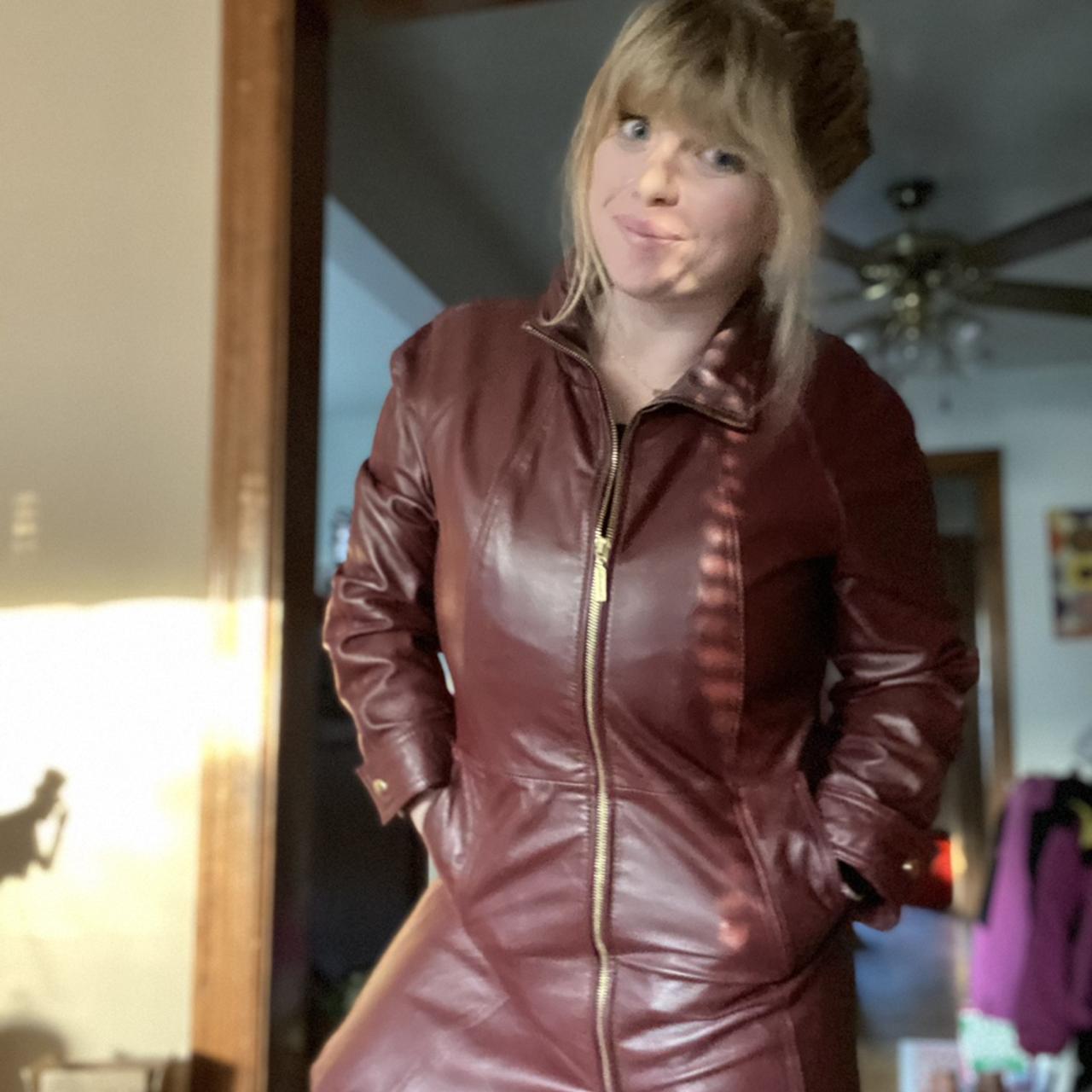 centigrade leather coat