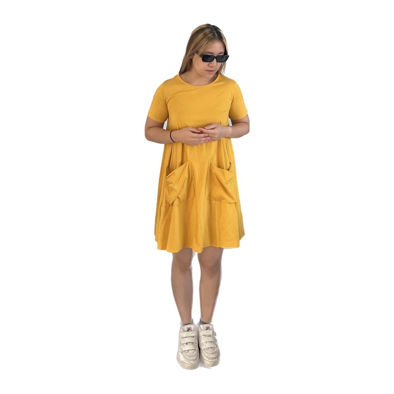 Cos best sale yellow dress