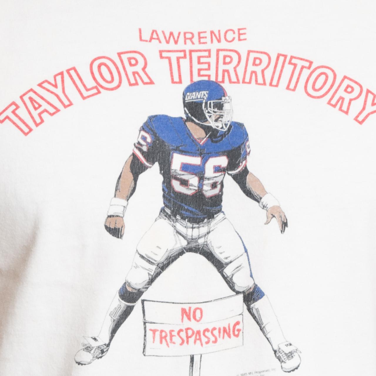 VINTAGE 1980s Lawrence Taylor 'Territory' t shirt. - Depop