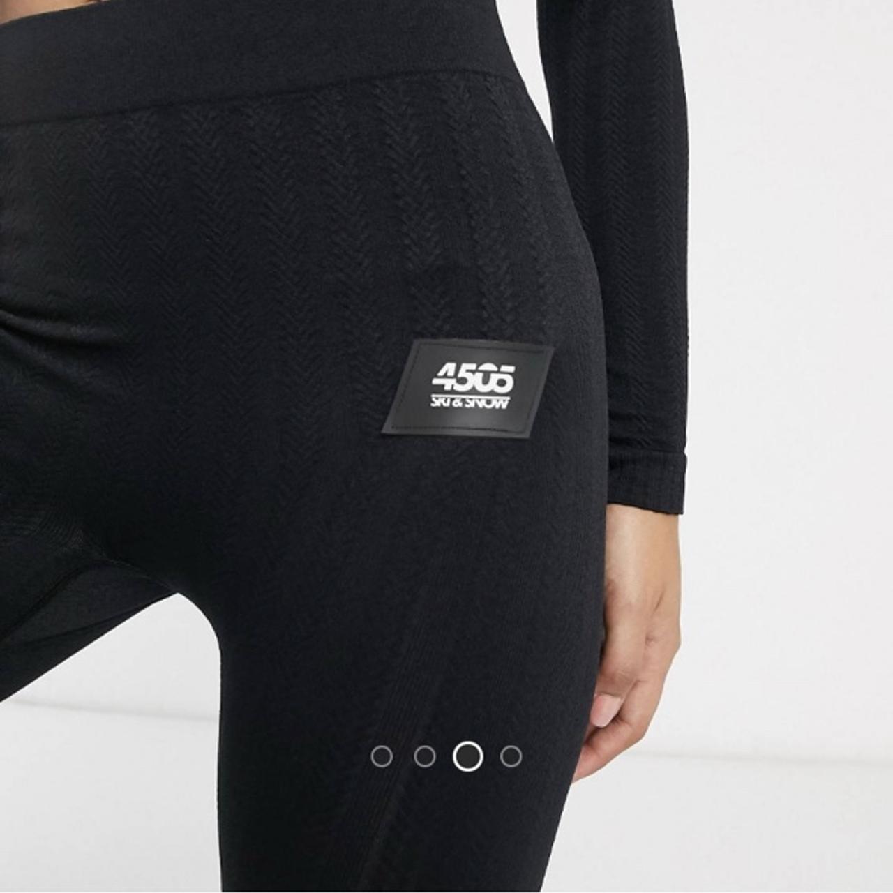 ASOS 4505 ski base layer legging in cable knit