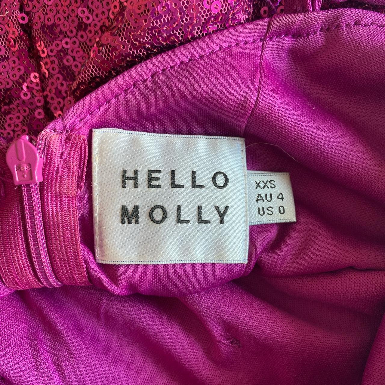 Hello Molly Sequin Mini Dress (Hot Pink) Bodycon... - Depop