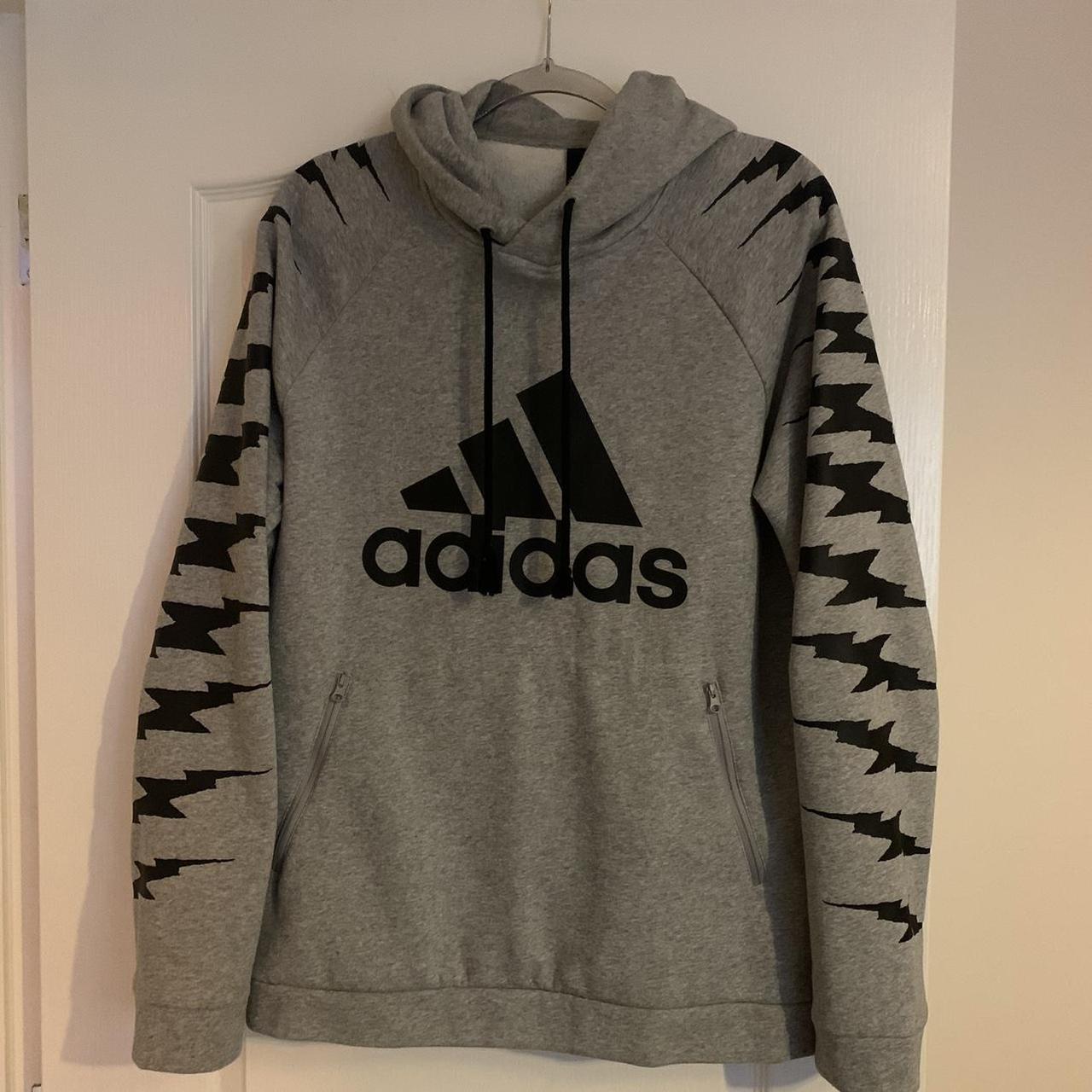 Mens Adidas Training GRFX Graphic 46 Hoodie Jumper ... - Depop