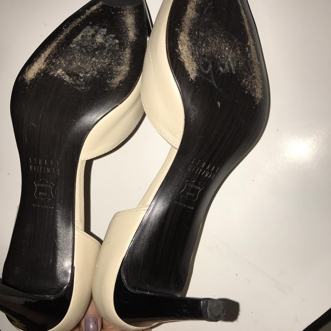 Stuart Weizmann heels. Gorgeous design, nude and... - Depop