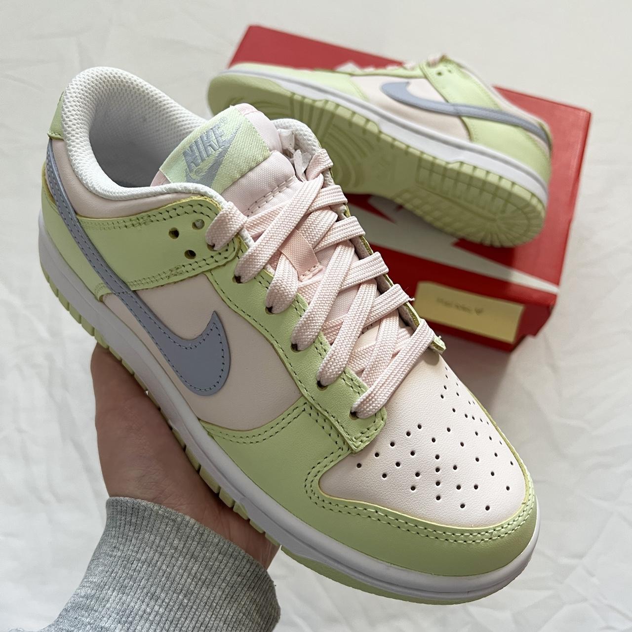 pink and green nike outfit