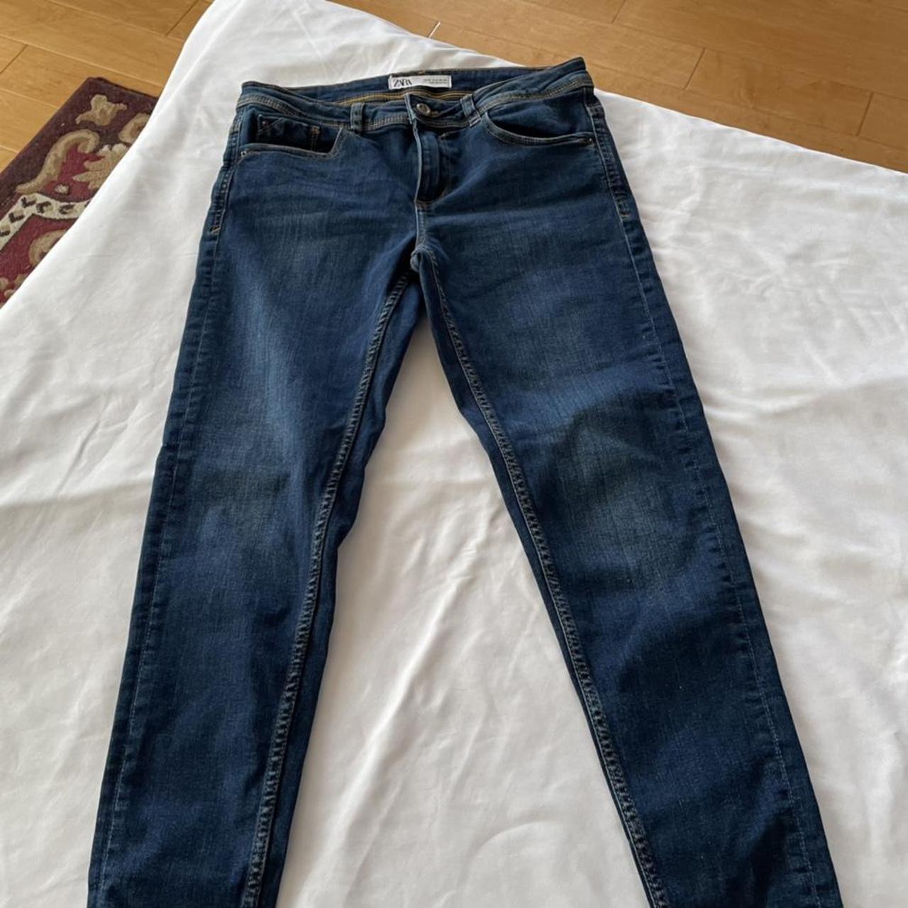 Oh my - ZARA ZARA ZARA vintage, women’s skinny blue... - Depop