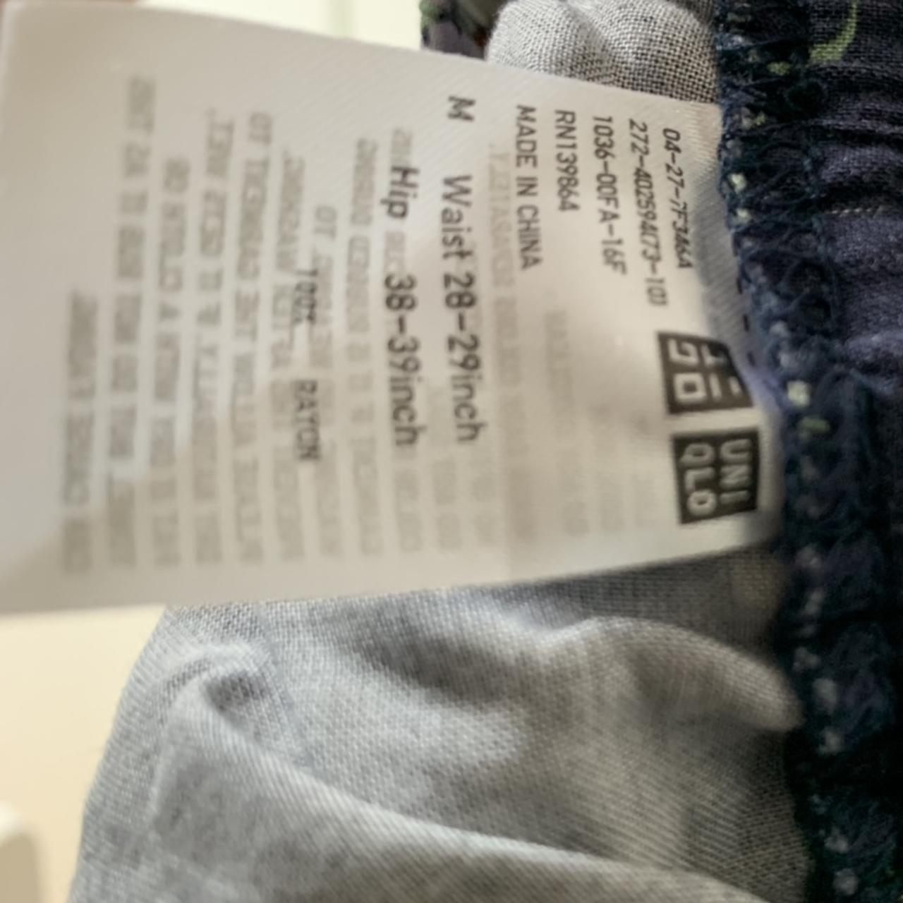 FLORAL SLEEPWEAR PAJAMA PANTS Uniqlo purchased 2018... - Depop