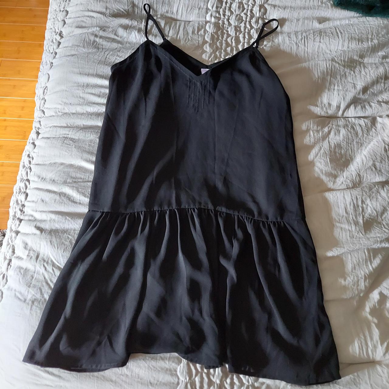Black slip dress from Francesca's. Size-M. Super... - Depop