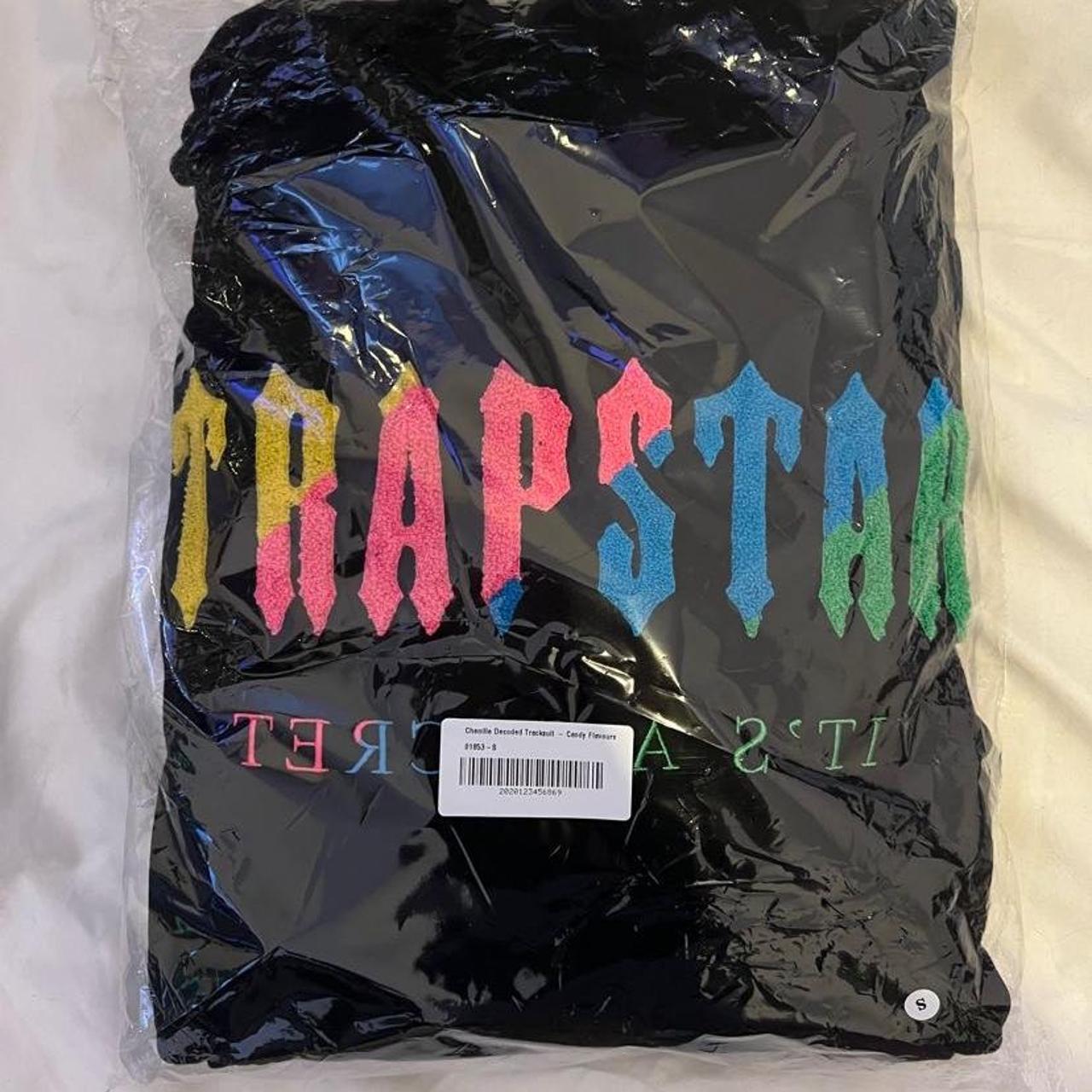 Trapstar chenille tracksuit candy. Size small brand... - Depop