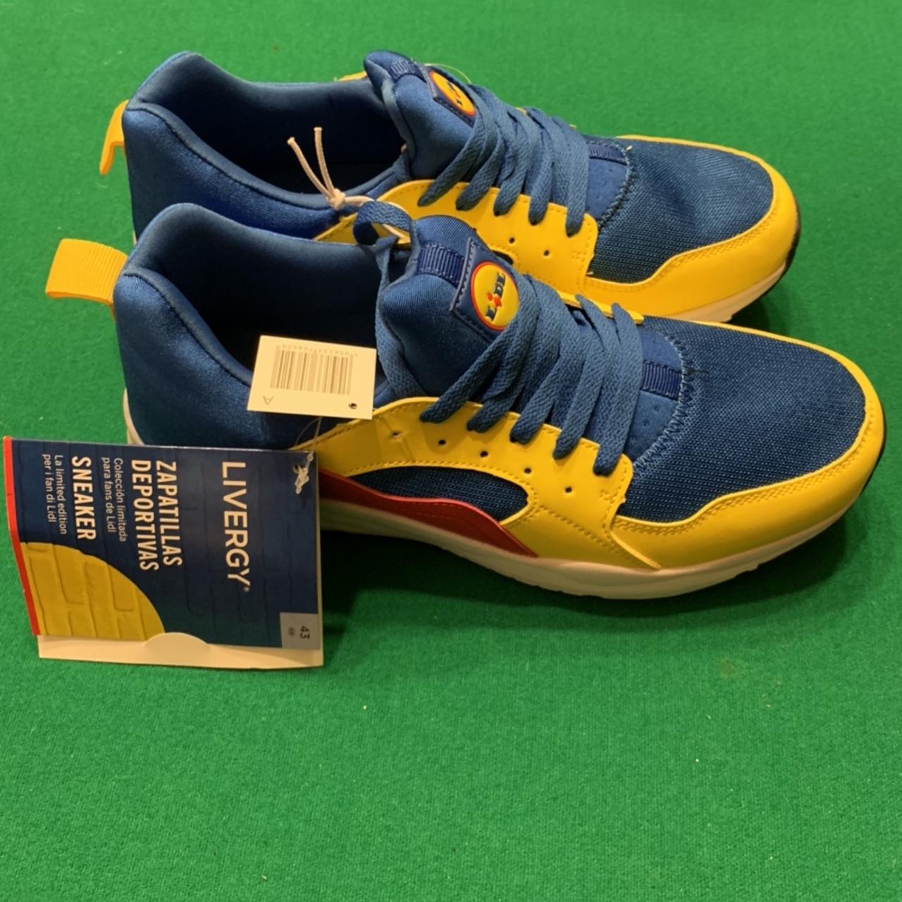 Mens OFFICIAL Lidl x Lidl Trainers 2023, Size 9