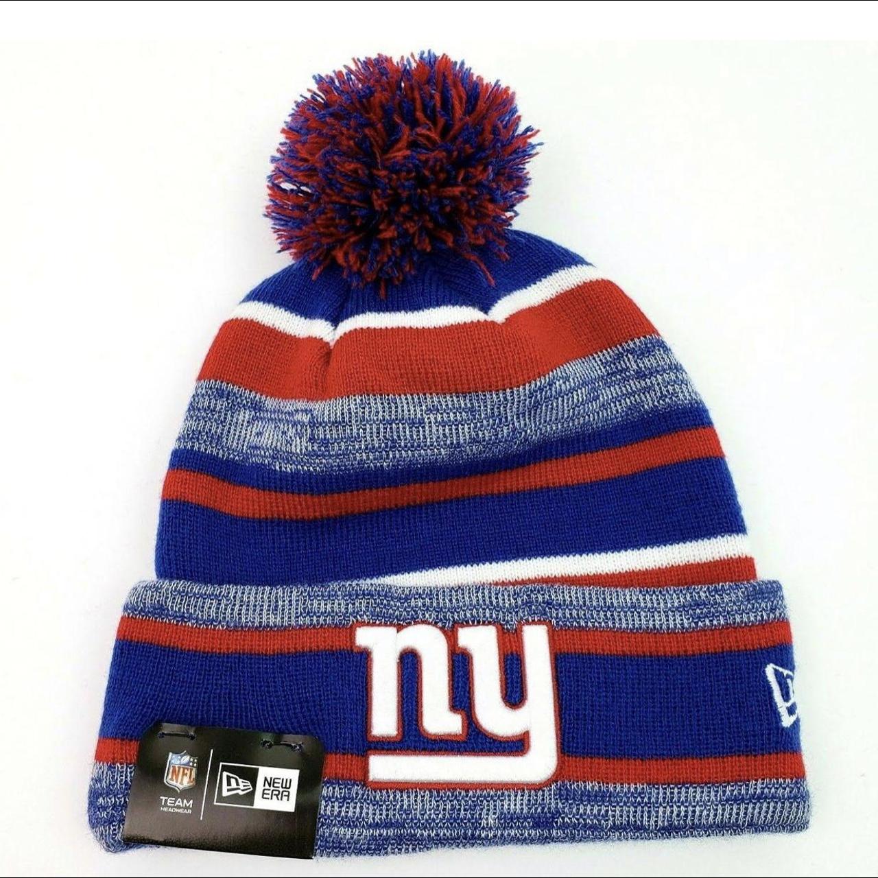 The Giants NFL Beanie with Yarn Pom Pom