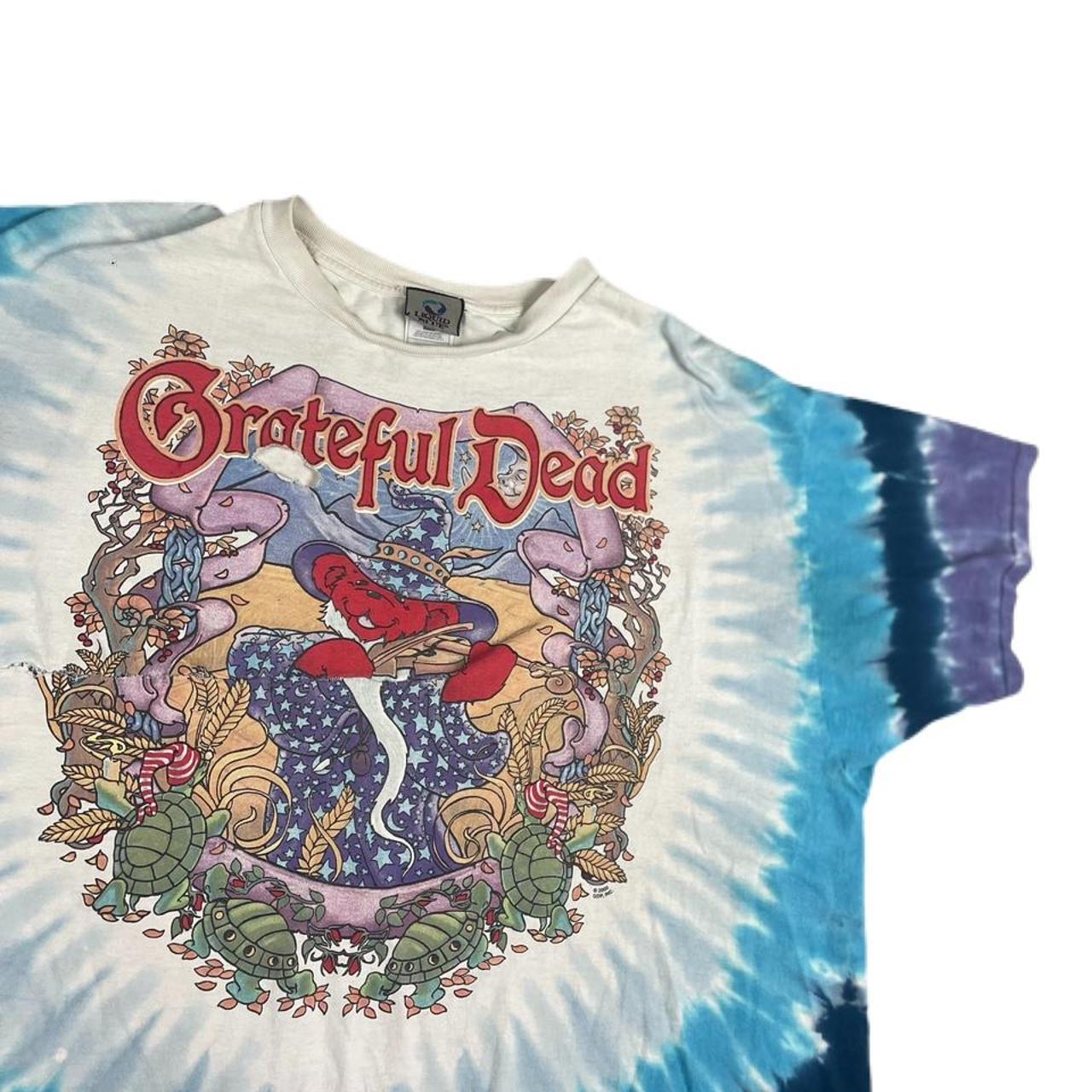 Vintage liquid blue Grateful Dead Terrapin Moon... - Depop