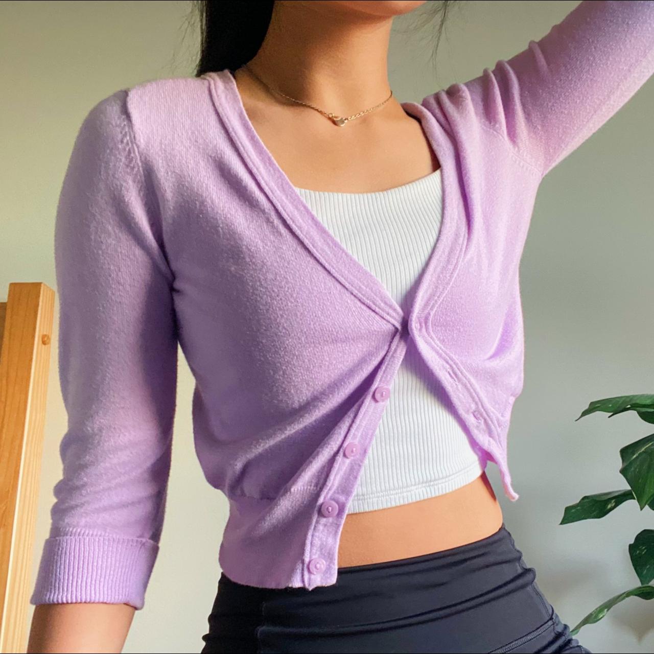 Old navy hot sale purple cardigan