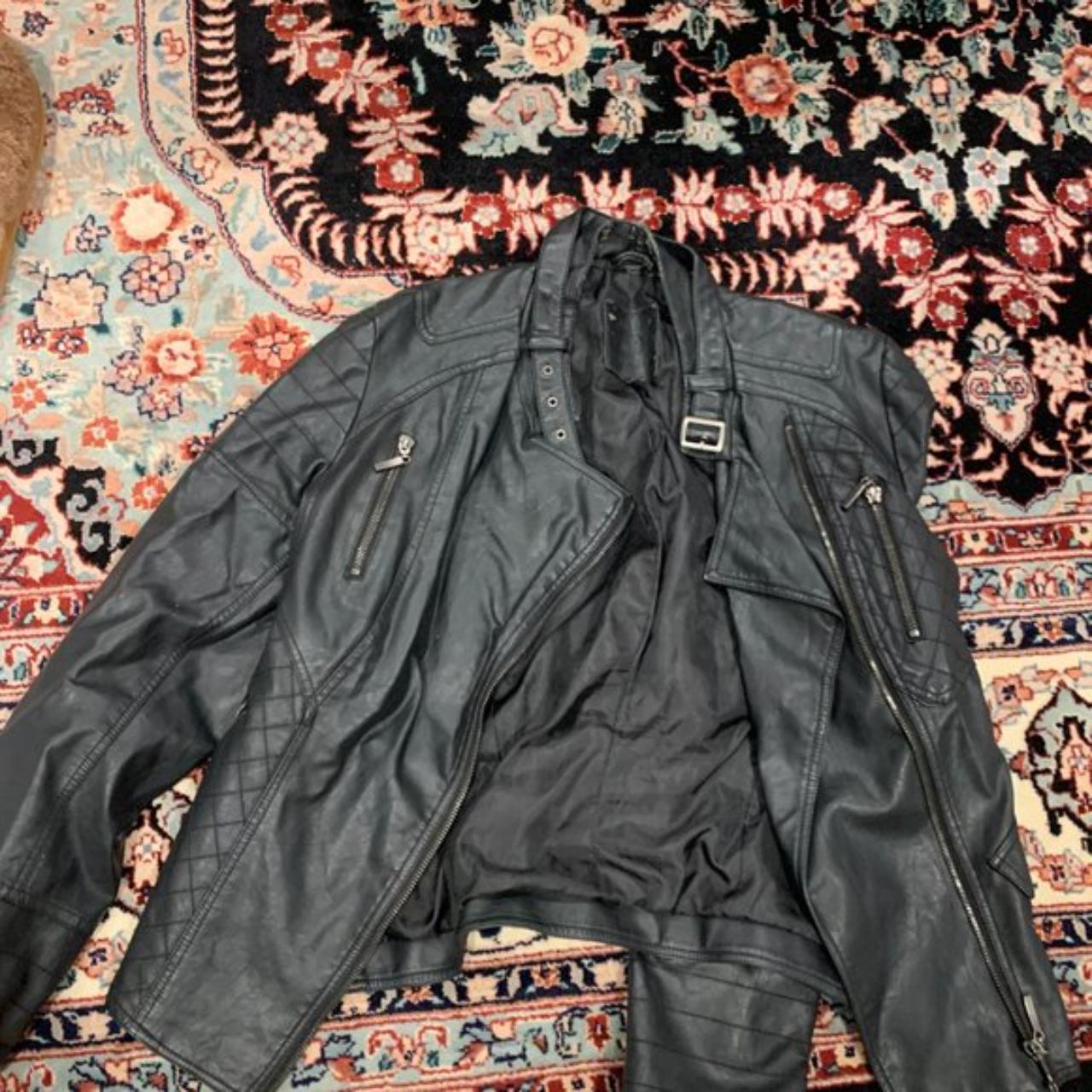 Max jeans leather on sale jacket