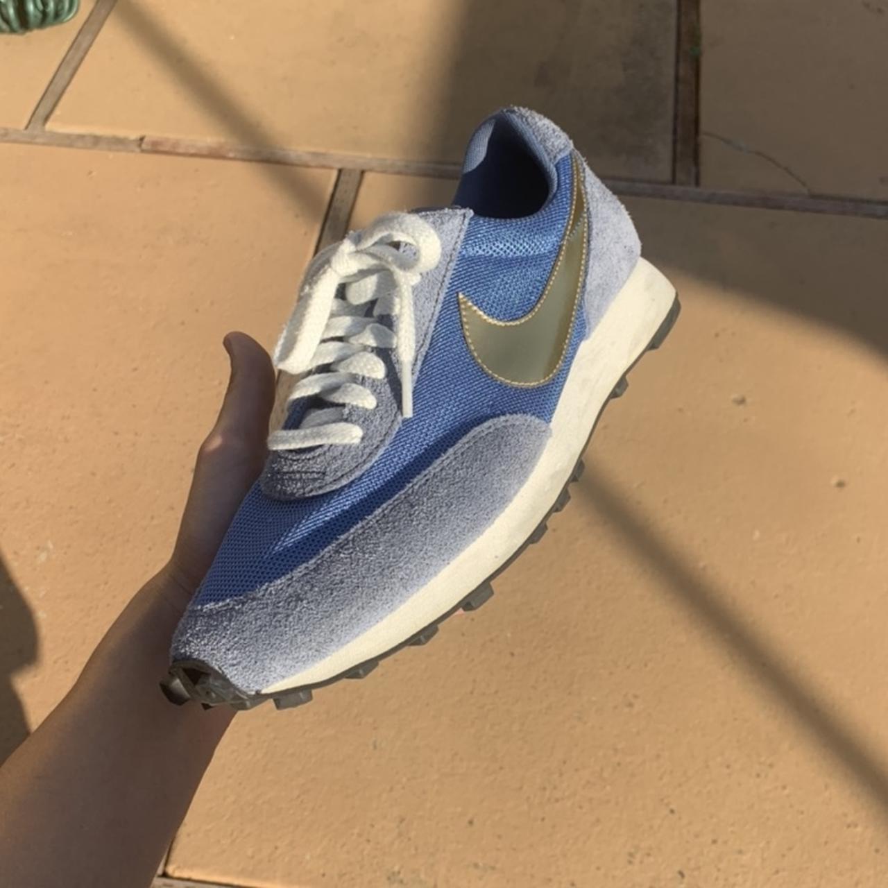 Nike Daybreak Metallic Gold-Mountain Blue US size Depop