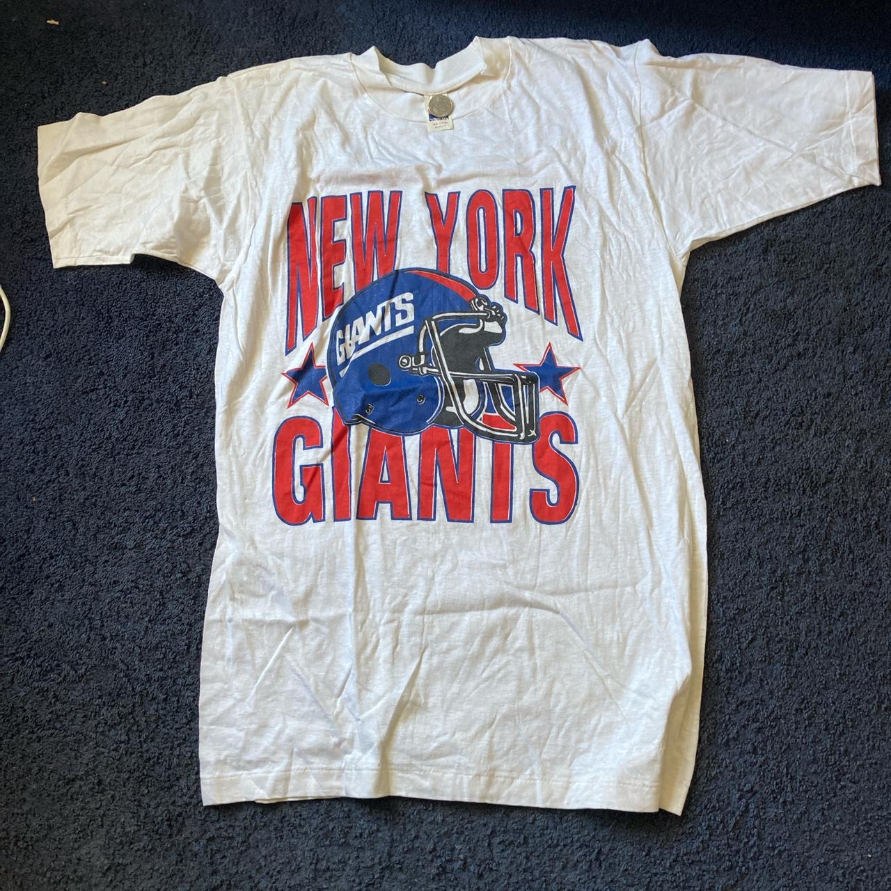 Cute ny giants crop top sweatshirt hoodie size - Depop