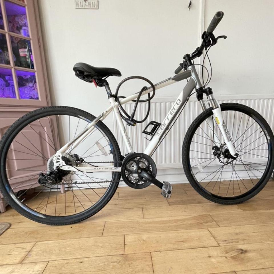 Carrera Crossfire 1 Mens Hybrid Bike Silver Depop