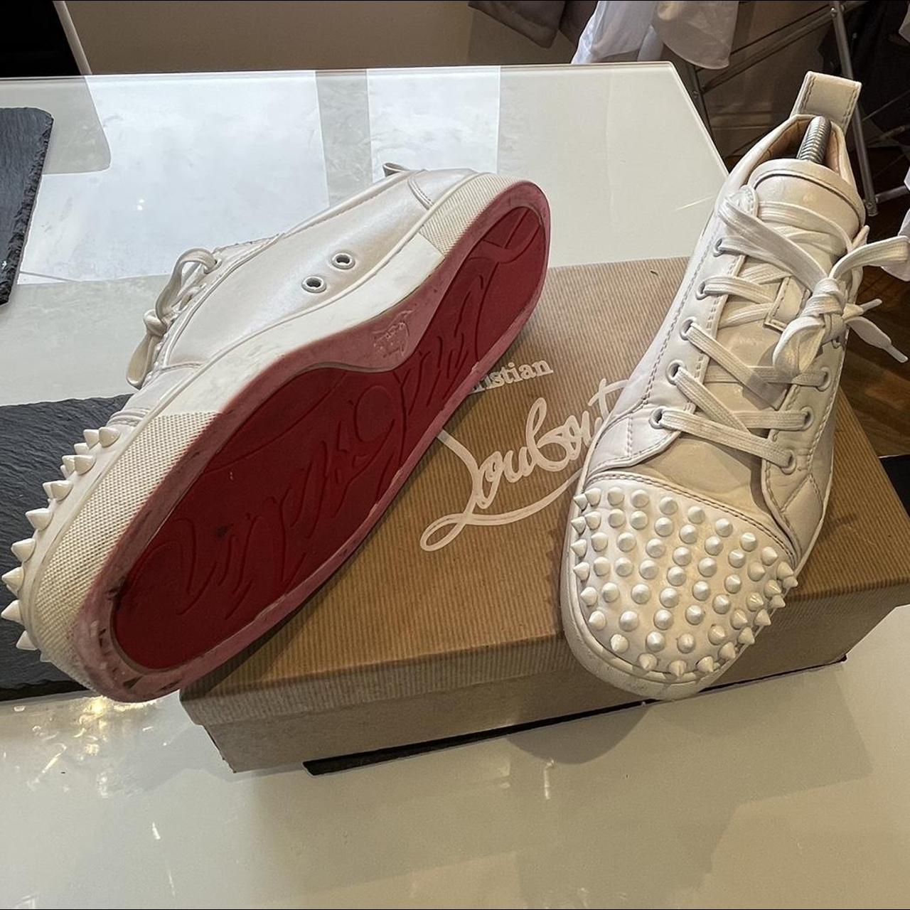Christian Louboutin trainers Worn abit, cleaned... Depop
