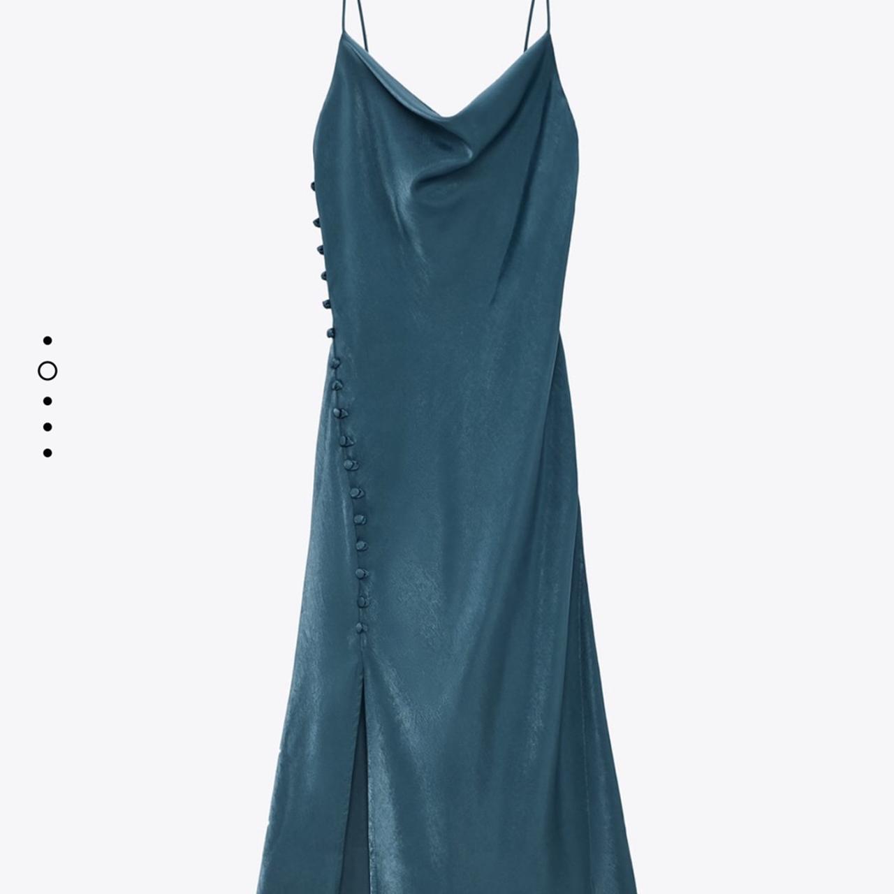 Zara + SATIN CAMISOLE DRESS