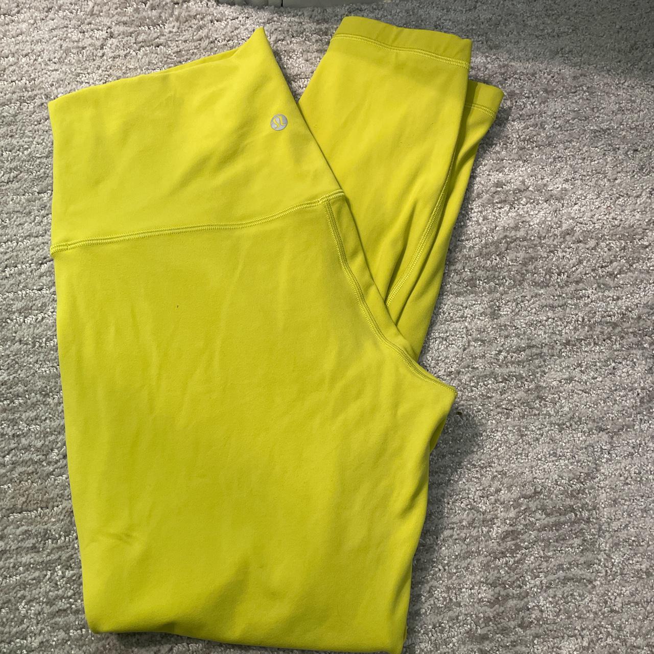 lululemon align leggings 25” color: yellow - Depop