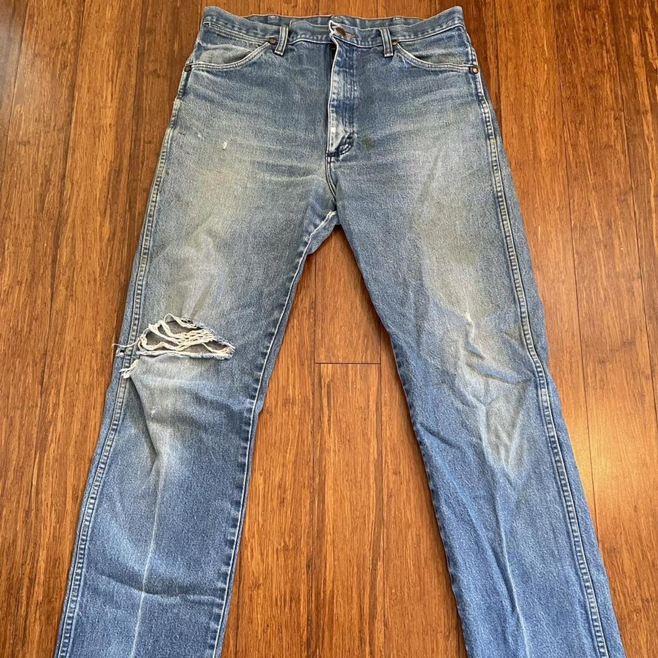 Beautiful pair of made in USA wranglers. Gorgeous... - Depop