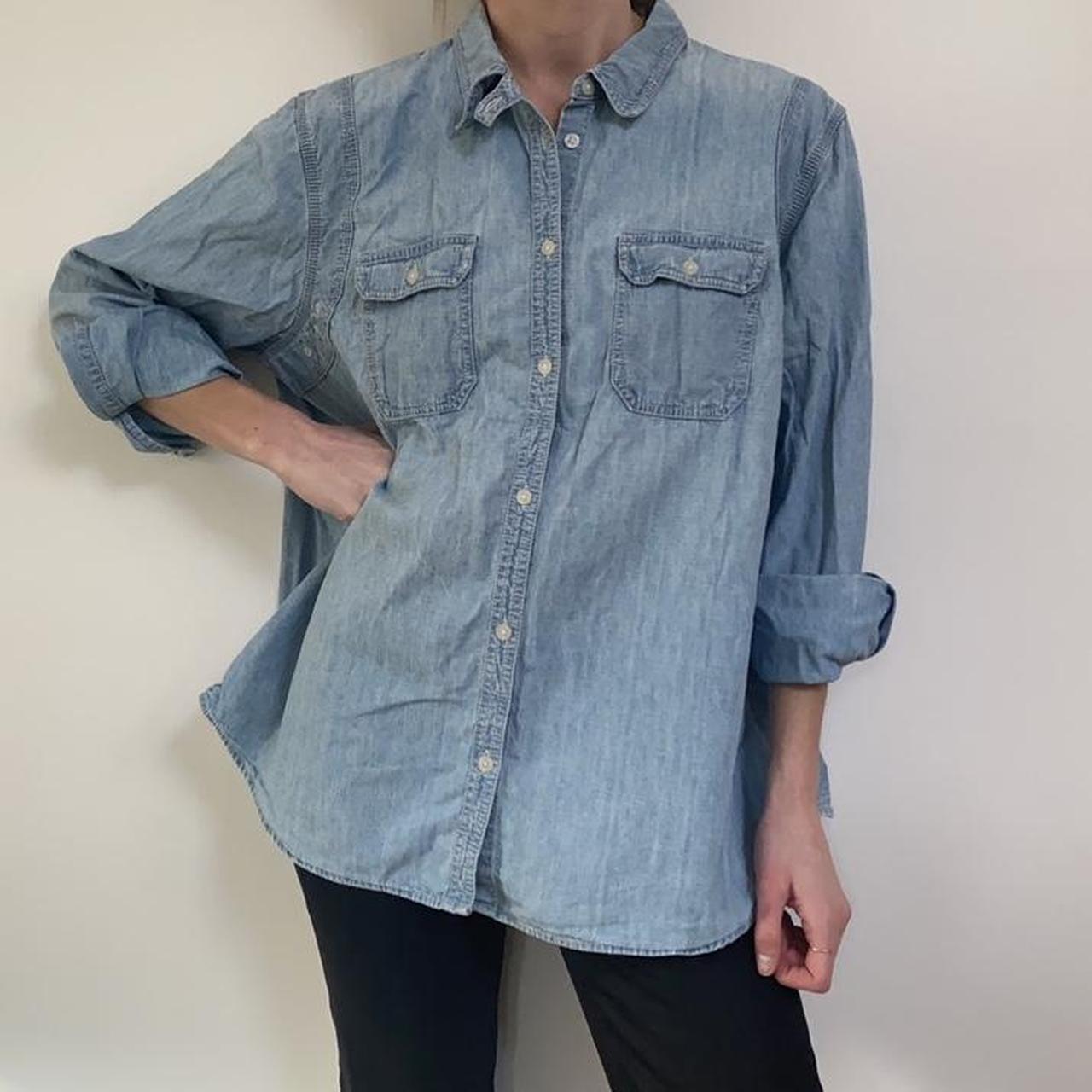 Ralph Lauren women's shirt xl blue - Depop