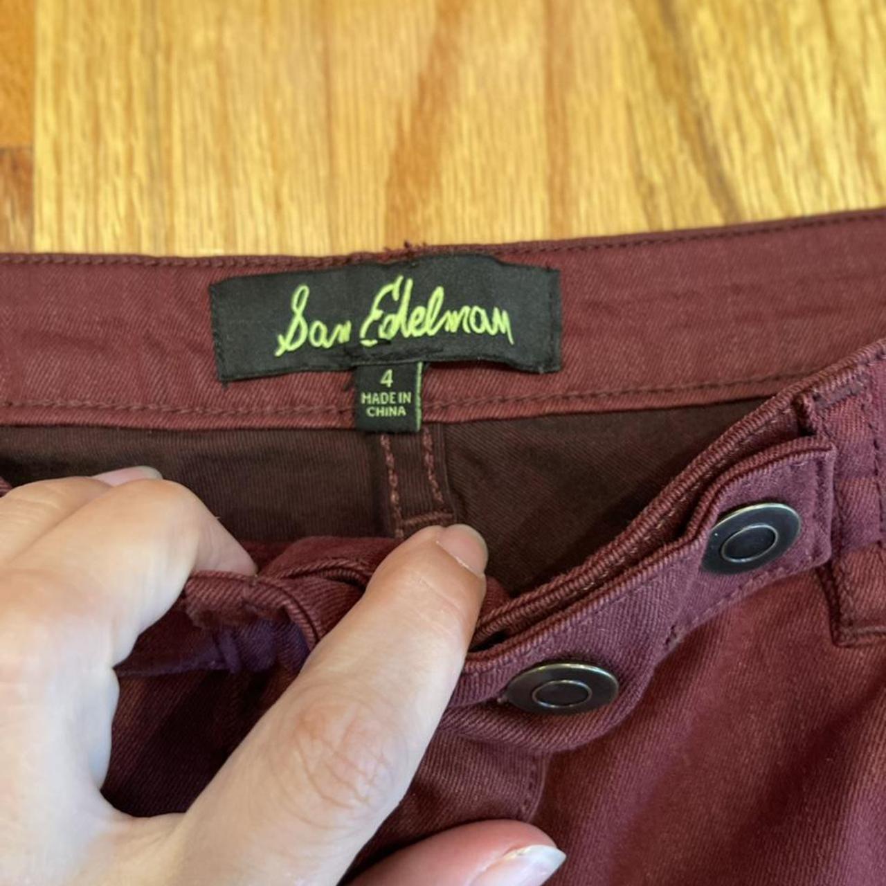 Sam Edelman Women's Burgundy Jeans (3)