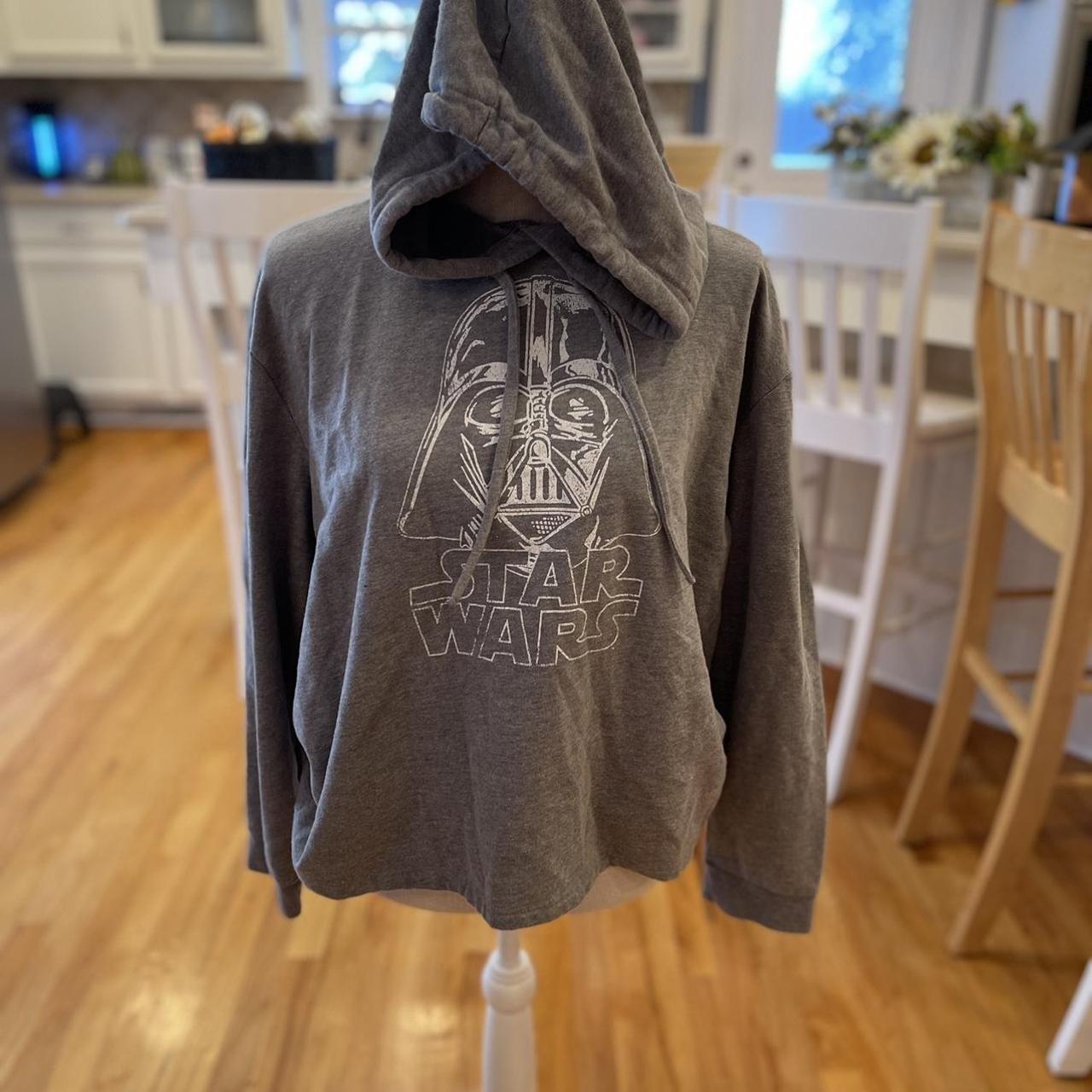 Star Wars gray Darth Vader sweatshirt. Attached... - Depop