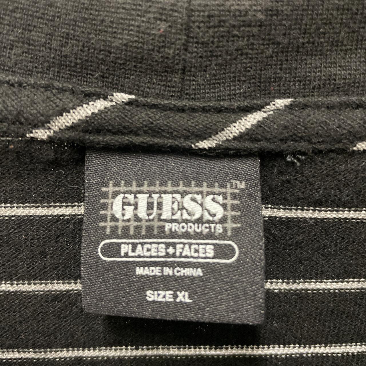 Places Faces X Guess: The Latest Collaboration Date Places + Faces x Guess 3M Long sleeve tee Size:... - Depop