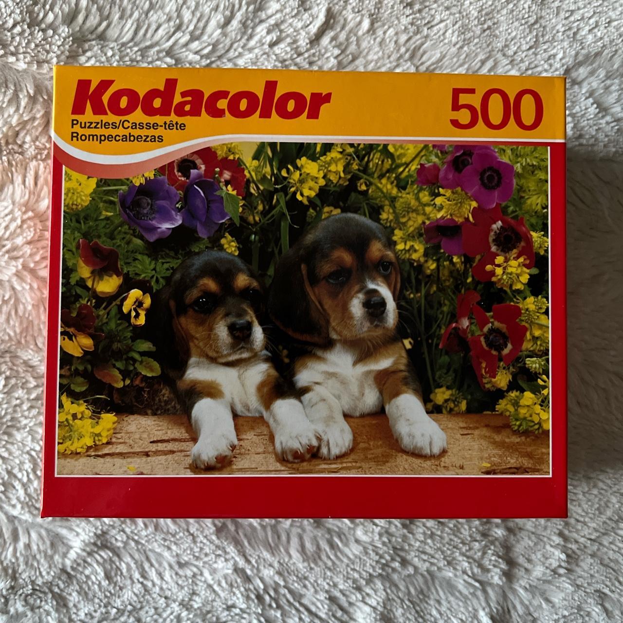 500 piece jigsaw puzzle featuring 2 beagle puppies... - Depop