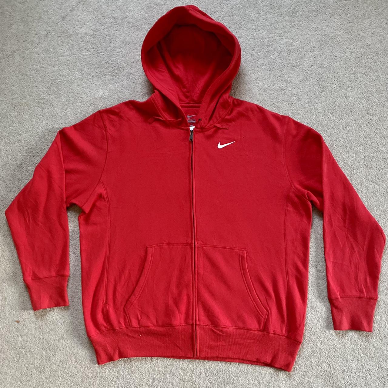 Nike Men's Red Hoodie | Depop