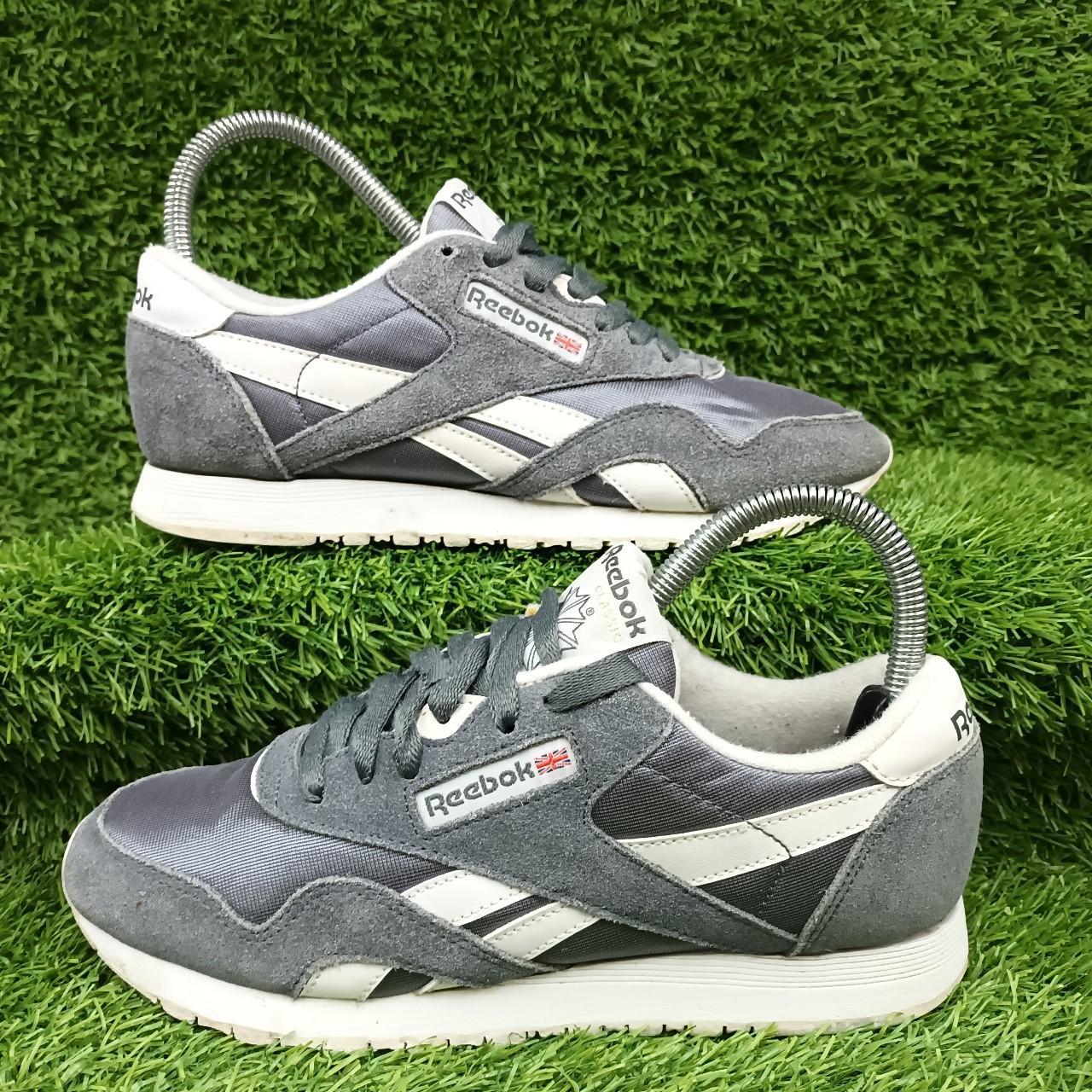 dannelse Prevail Mindre end Reebok Classic Suede Grey Silver White Trainers... - Depop