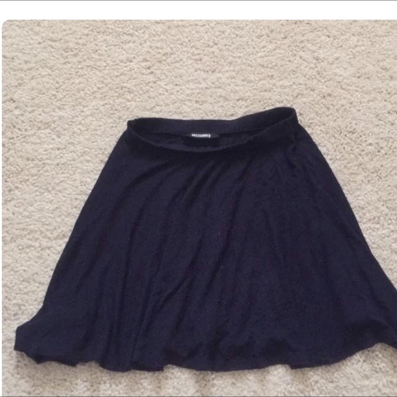 Missguided navy blue skater skirt size 8. hardly