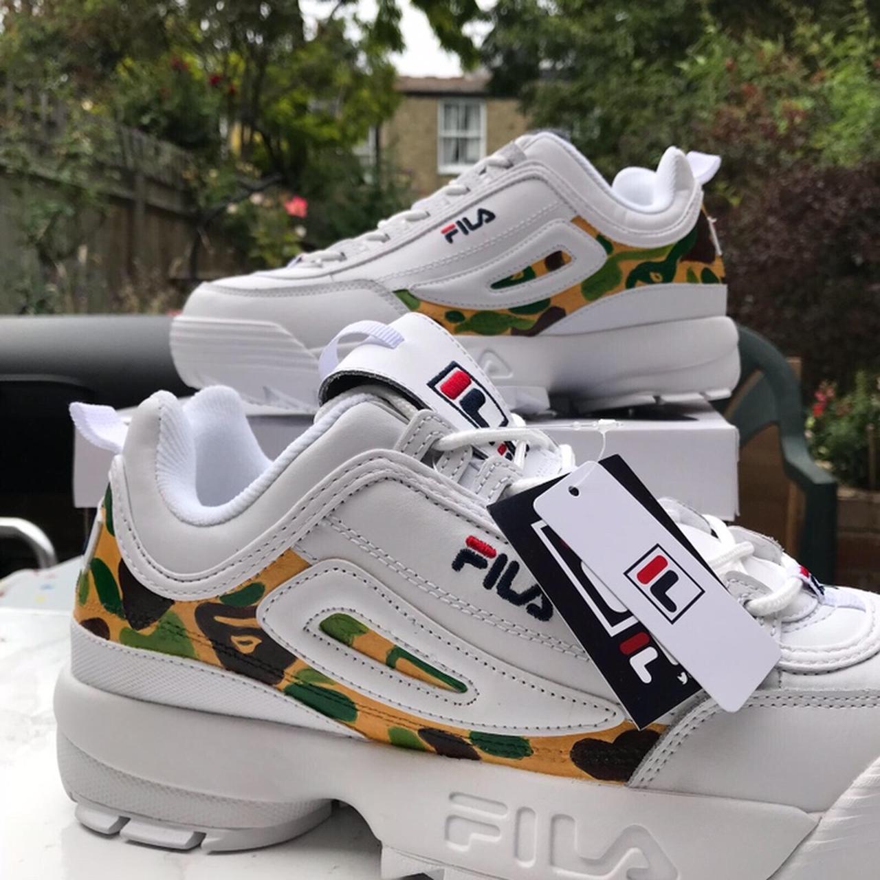 Custom fila disruptor on sale 2 mens