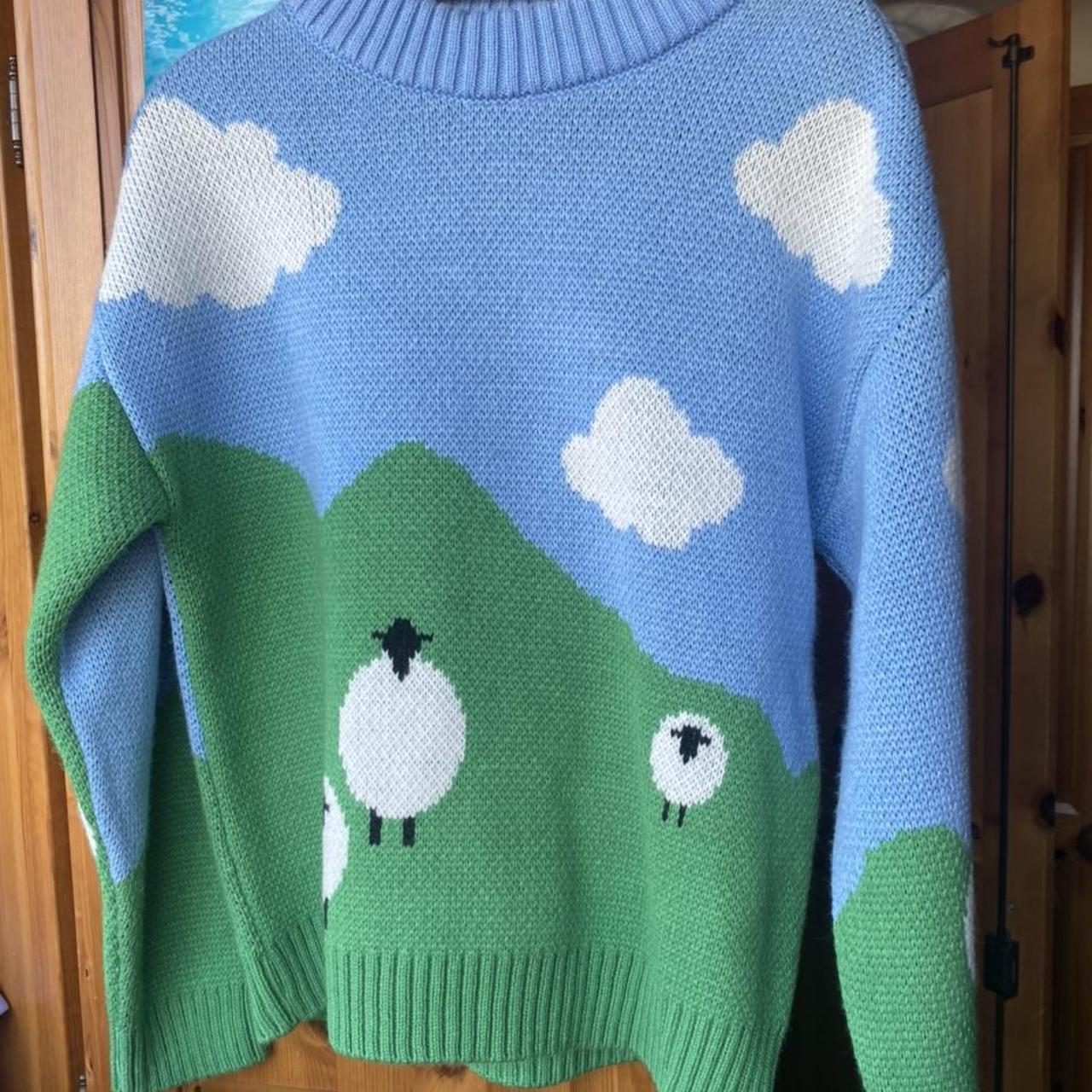 The most ADOOOORABLE sheep/countryside jumper, sold... - Depop