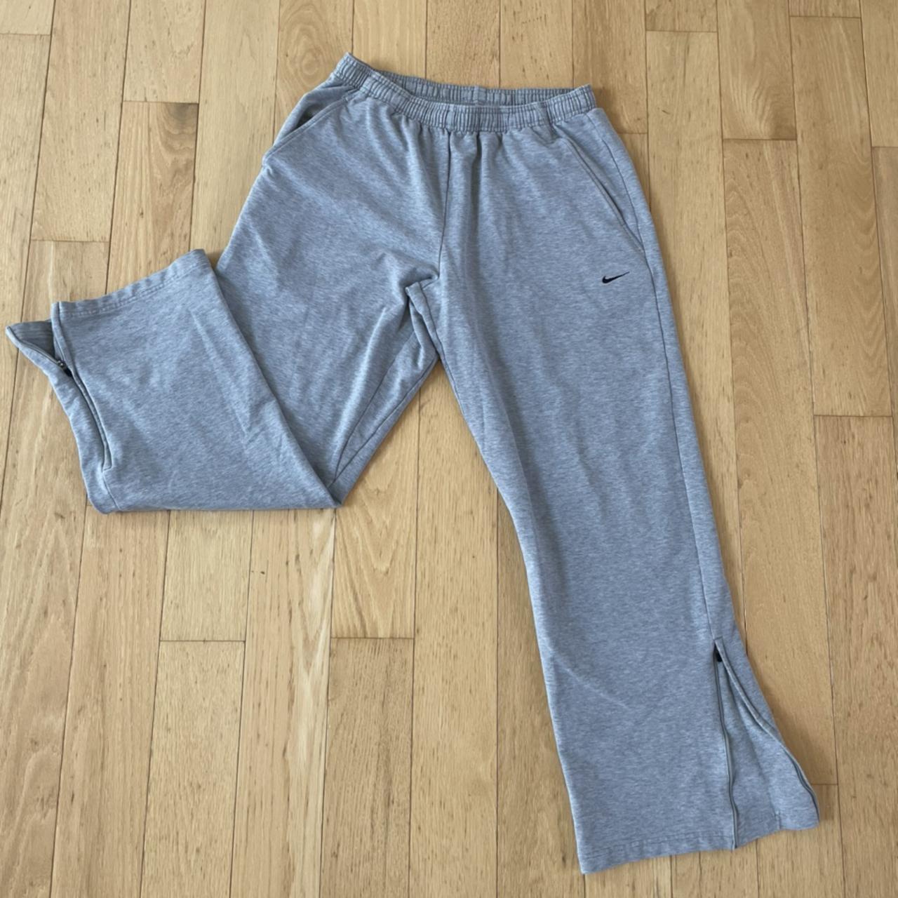 Y2K Grey Nike Mini Swoosh Sweatpants These Y2K Grey Depop