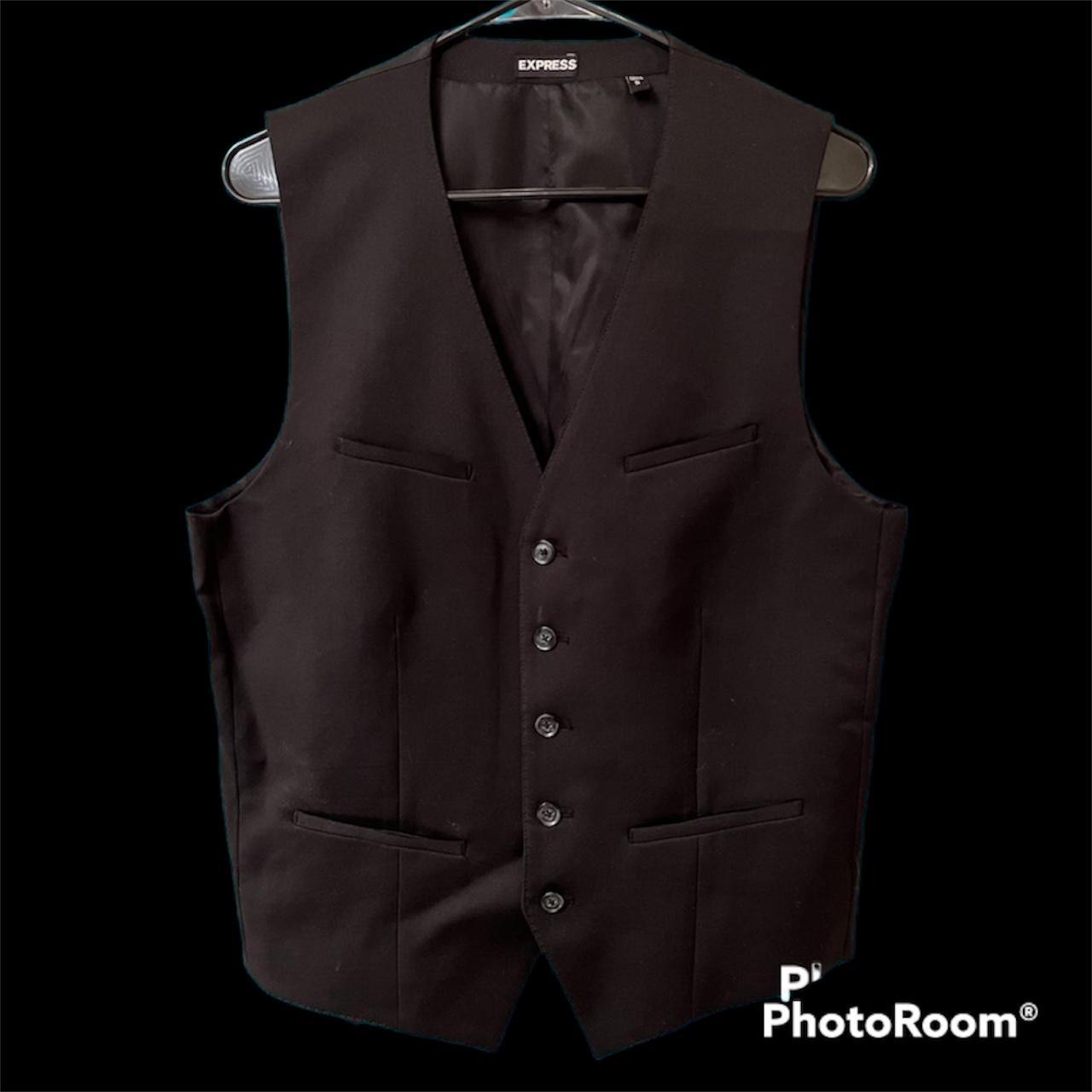 Express Men's Black Suit Depop