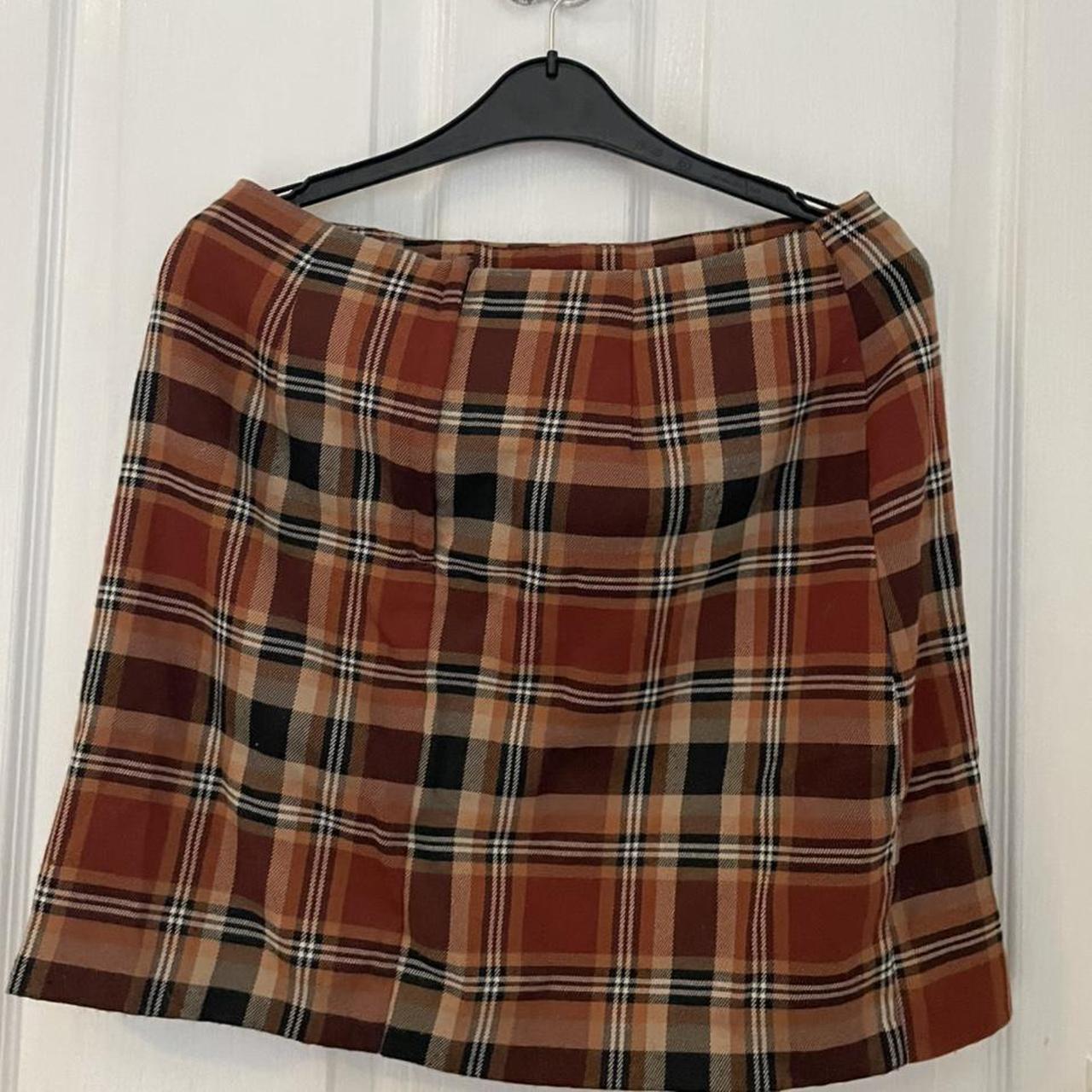 primark checkered skirt worn a couple of times size... - Depop